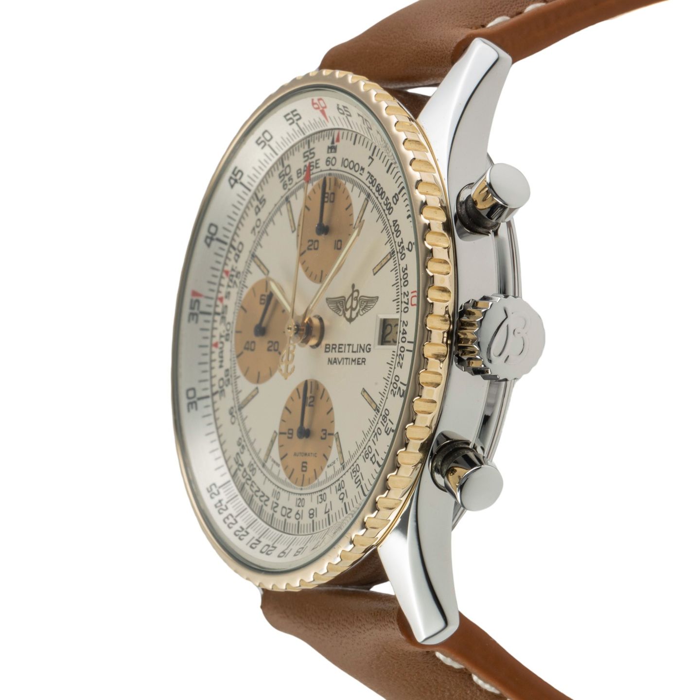 Breitling Old Navitimer 81610 (Onbekend (willekeurig serienummer)) - Wit wijzerplaat 41mm Staal (6/8)