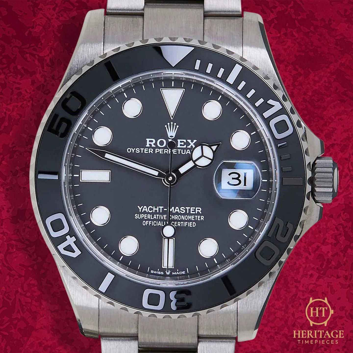 Rolex Yacht-Master 42 226627 (Unknown (random serial)) - Black dial 42 mm Titanium case (1/8)