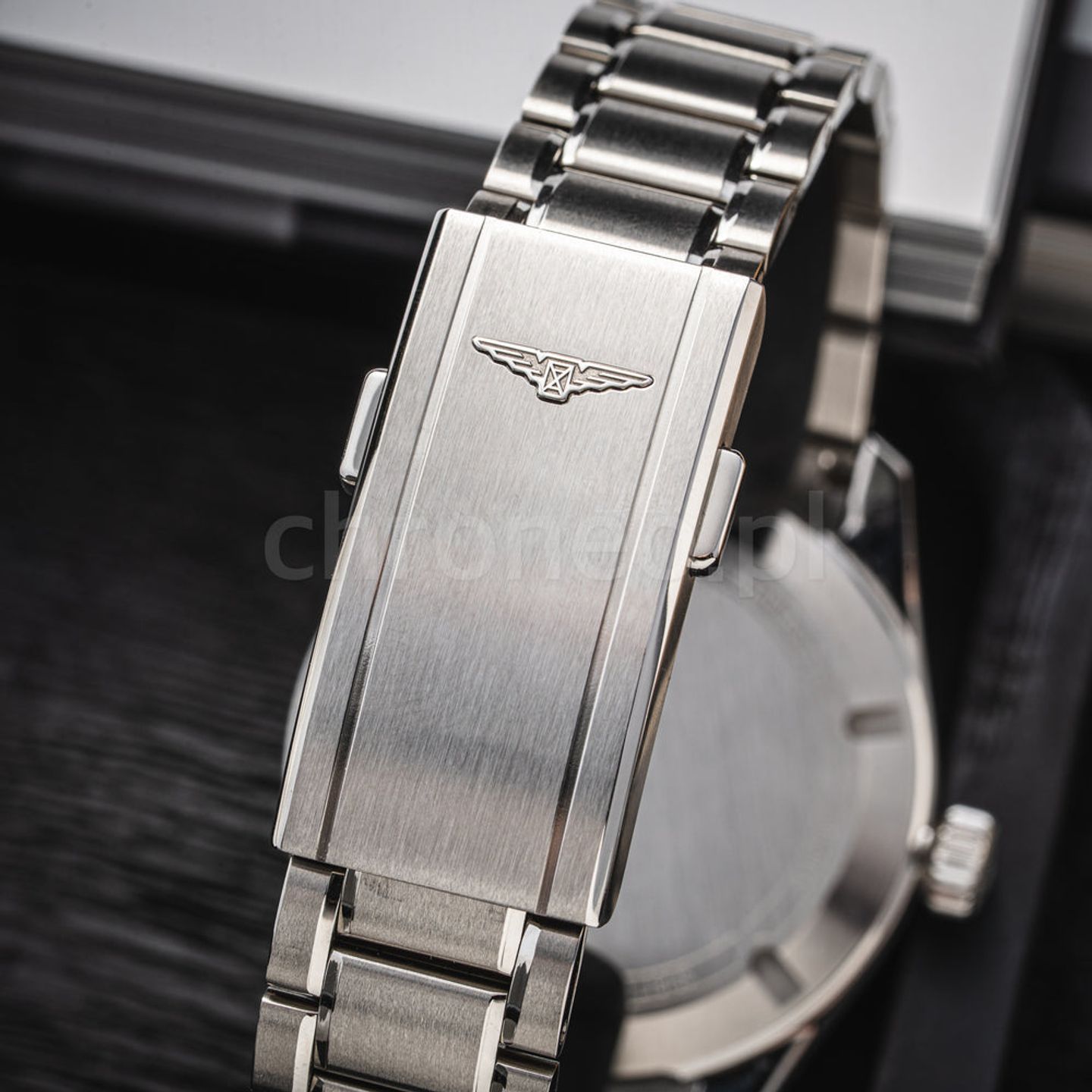 Longines Spirit L3.809.4.53.6 (2026) - Zwart wijzerplaat 40mm Staal (5/8)