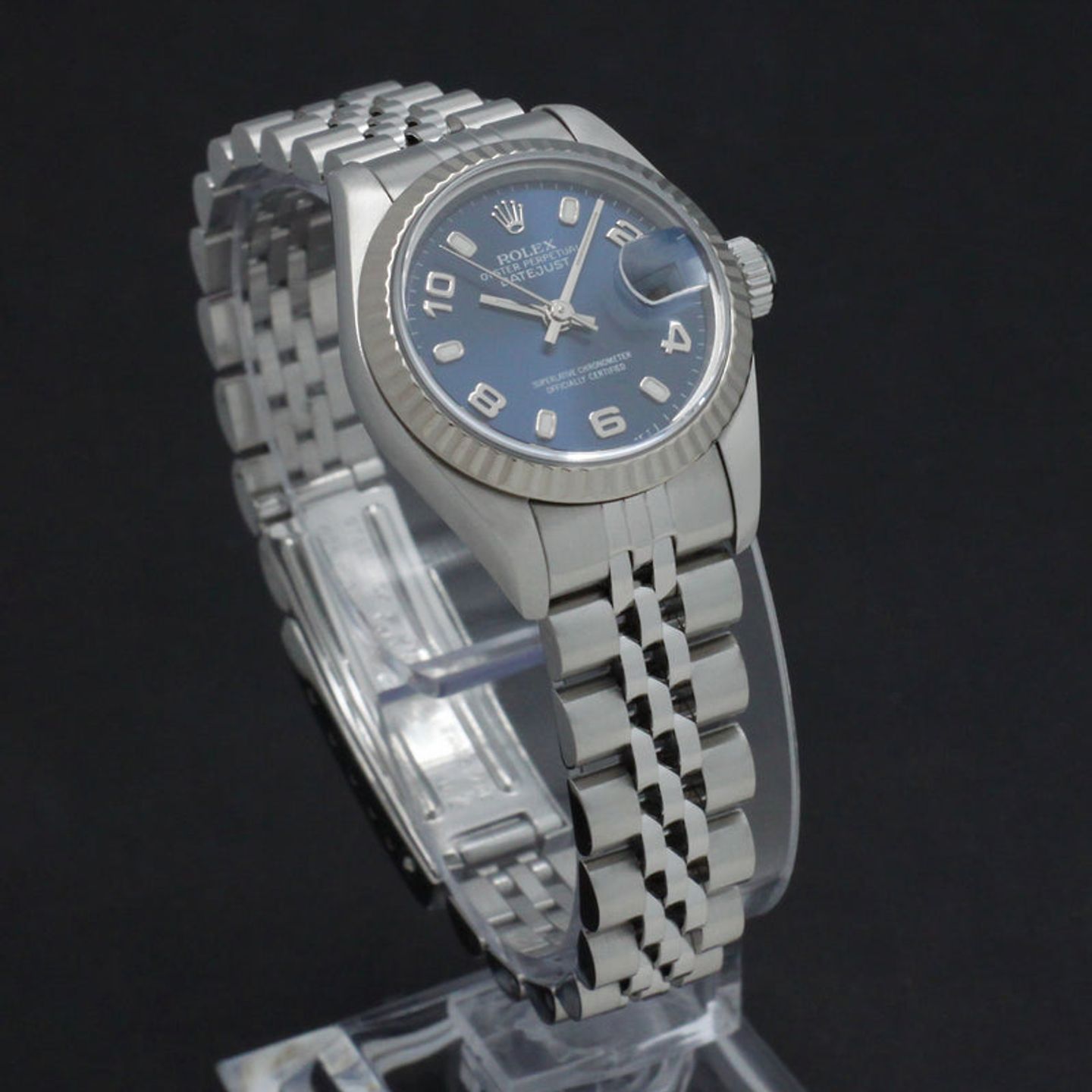 Rolex Lady-Datejust 69174 (1999) - Blauw wijzerplaat 26mm Staal (4/7)