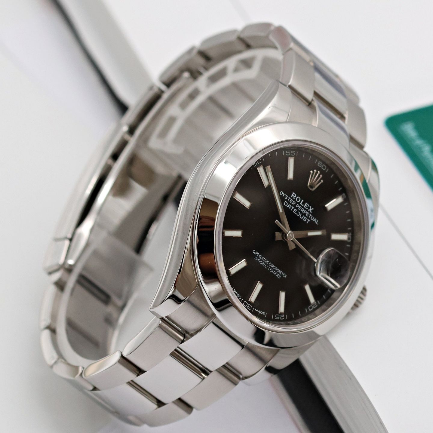 Rolex Datejust 41 126300 (Unknown (random serial)) - Black dial 41 mm Steel case (7/8)