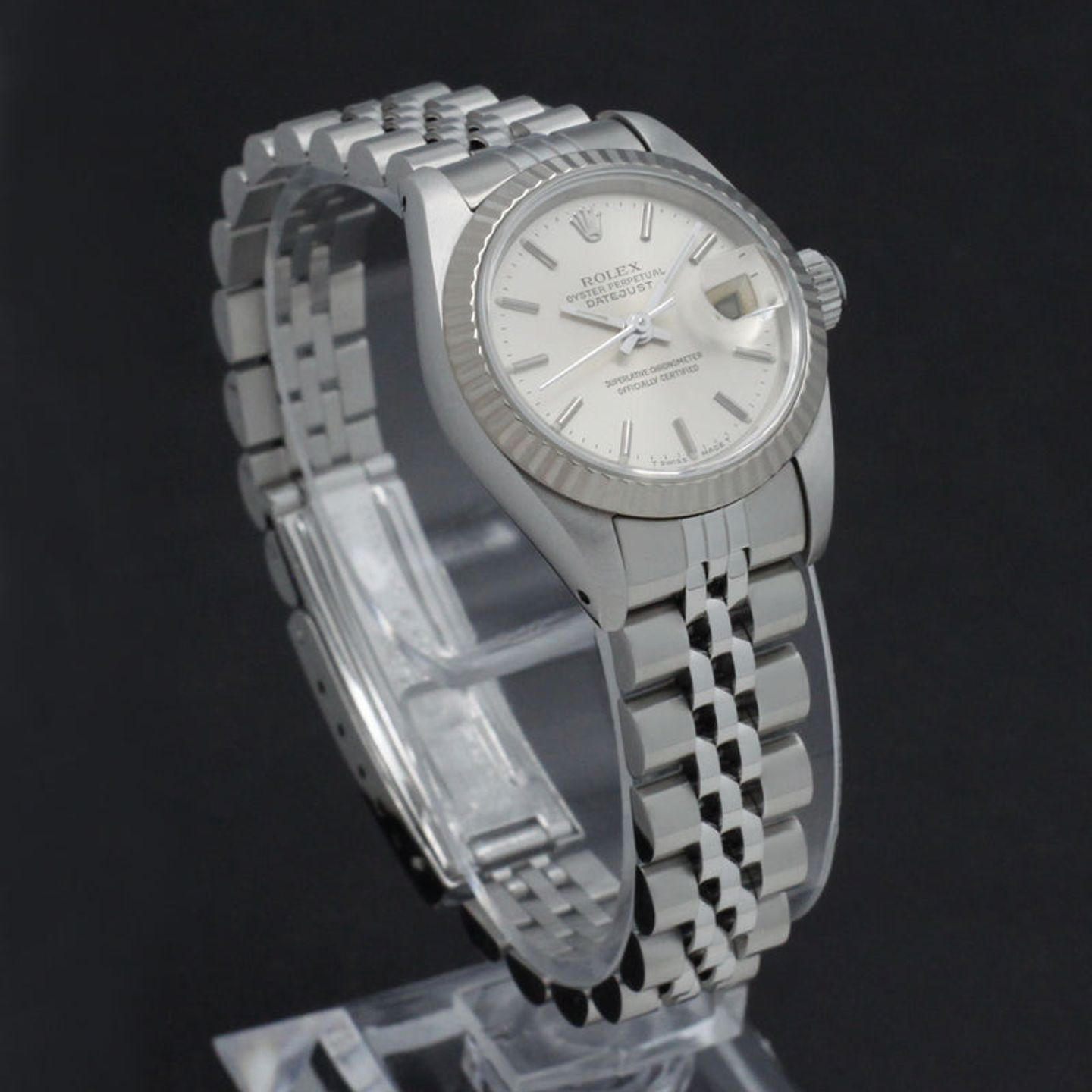 Rolex Lady-Datejust 69174 (1991) - Silver dial 26 mm Steel case (4/7)