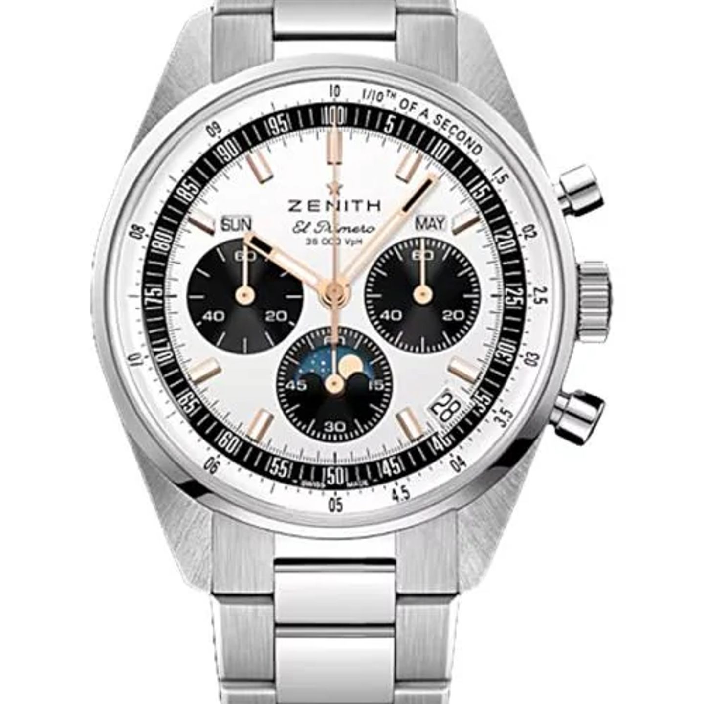 Zenith Chronomaster Original 03.3400.3610/38.M3200 (2026) - Zilver wijzerplaat 38mm Staal (1/1)