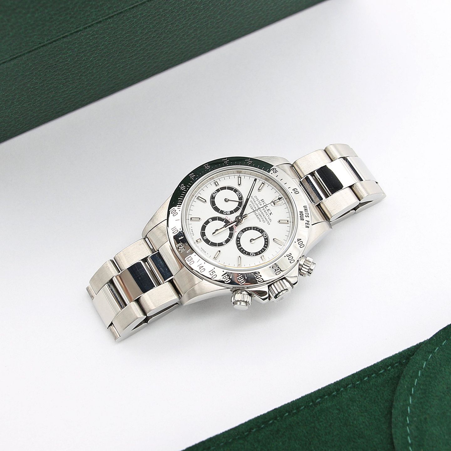 Rolex Daytona 16520 (Unknown (random serial)) - White dial 40 mm Steel case (2/8)