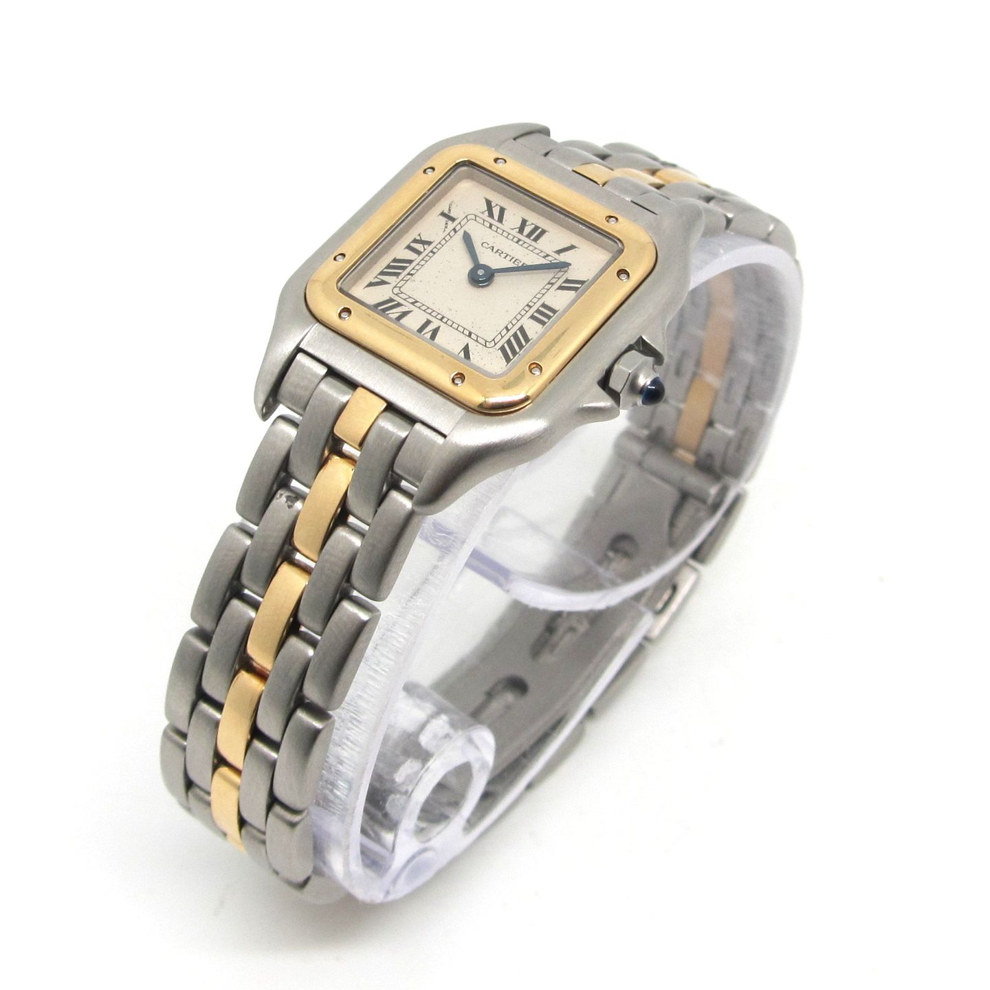 Cartier Panthère 1120 (Unknown (random serial)) - White dial 22 mm Gold/Steel case (6/6)