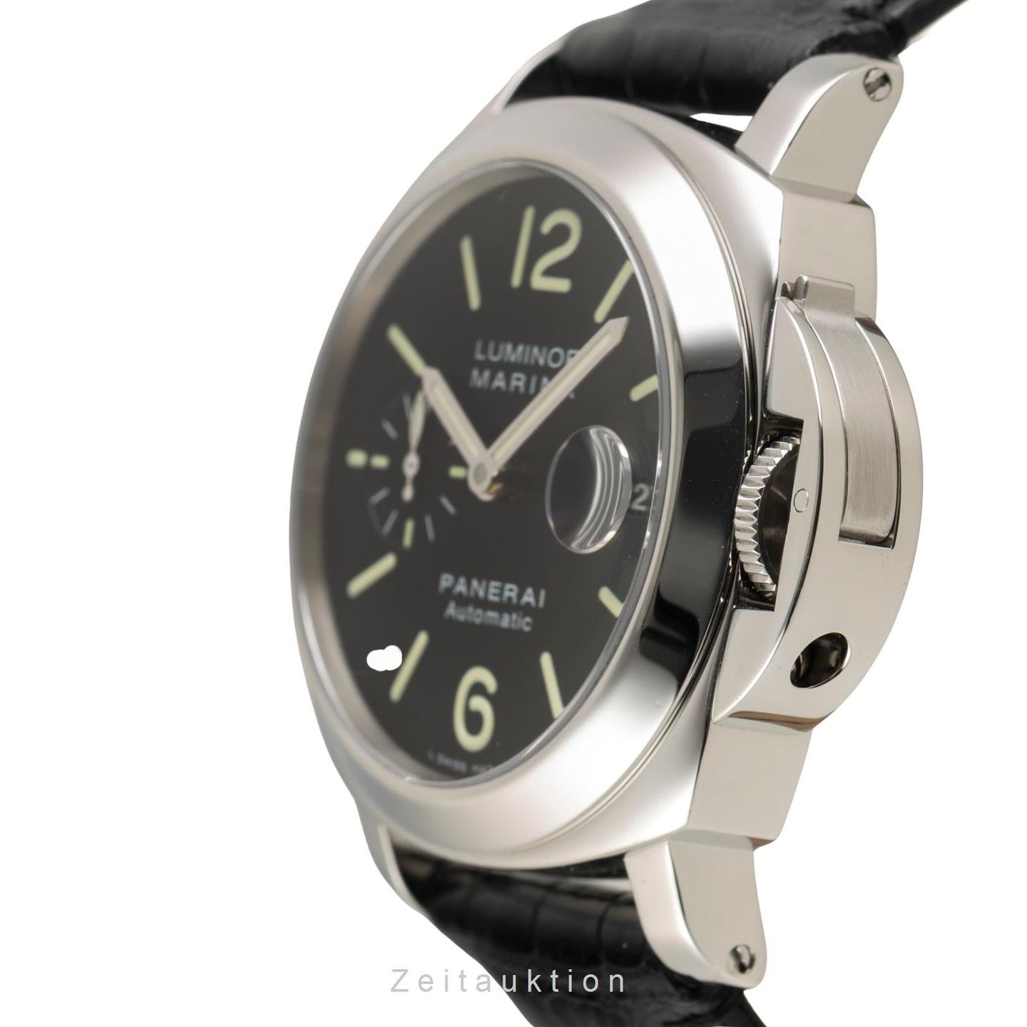 Panerai Luminor Marina Automatic PAM00104 (2005) - Black dial 47 mm Steel case (5/8)