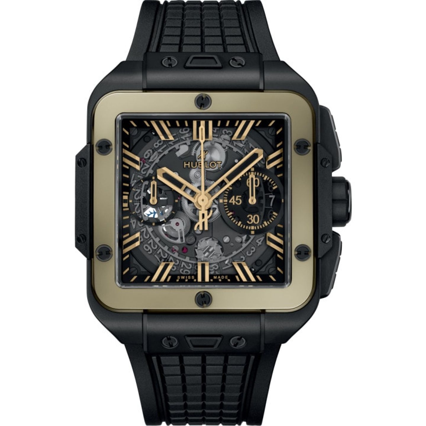 Hublot Square Bang 821.CM.0130.RX (2025) - Transparent dial 42 mm Ceramic case (1/1)