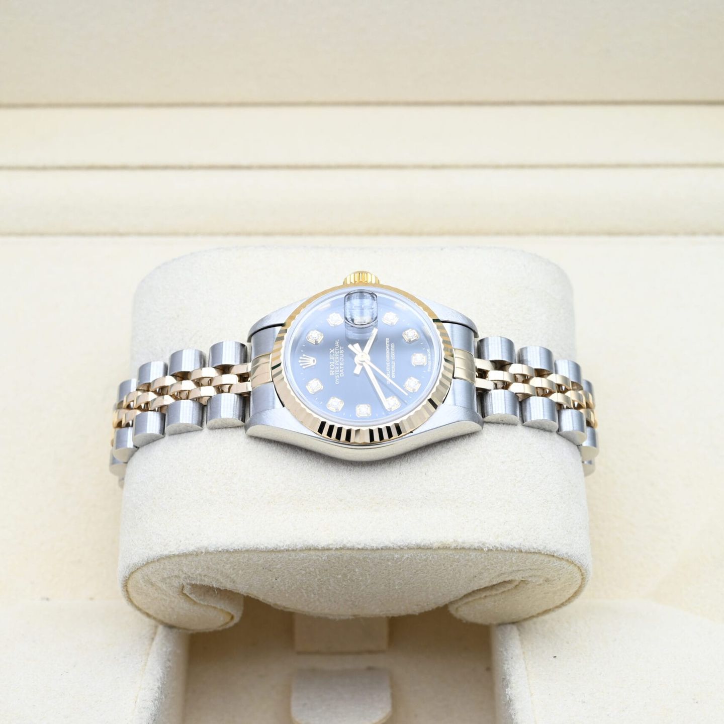 Rolex Lady-Datejust 79173 (2001) - Zwart wijzerplaat 26mm Goud/Staal (3/6)