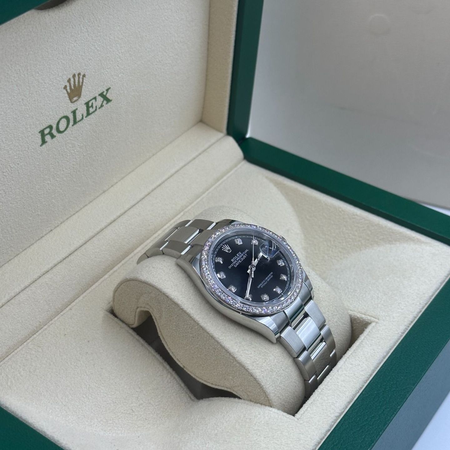 Rolex Datejust 36 126284RBR (2024) - Zwart wijzerplaat 36mm Staal (3/8)