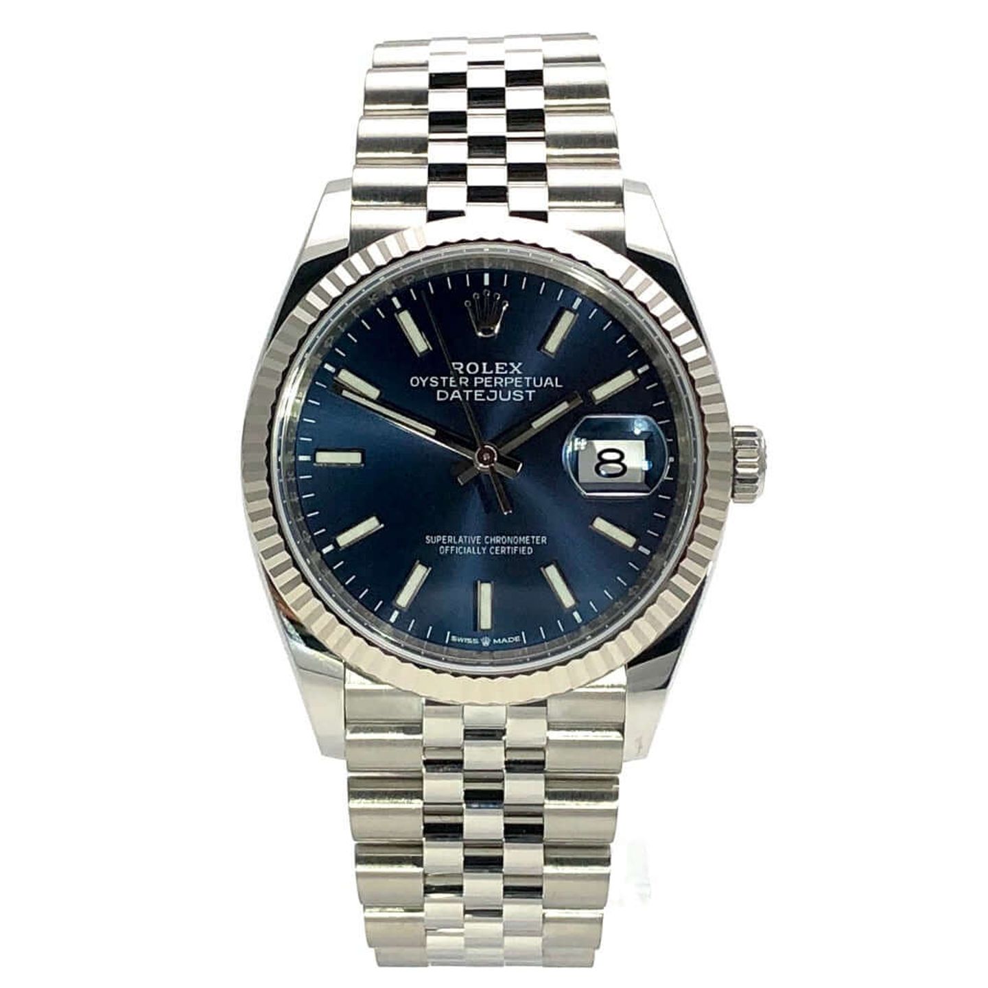 Rolex Datejust 36 126234 (2024) - Blauw wijzerplaat 36mm Staal (2/8)