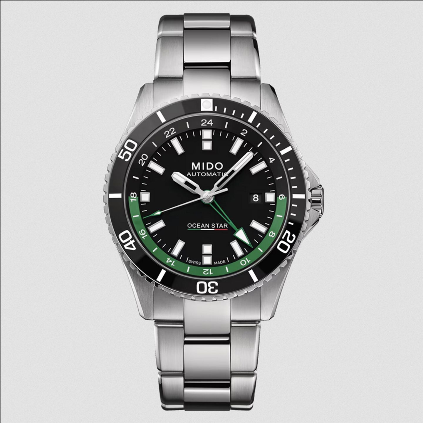 Mido Ocean Star GMT M026.629.11.051.03 (2024) - Zwart wijzerplaat 44mm Staal (1/5)