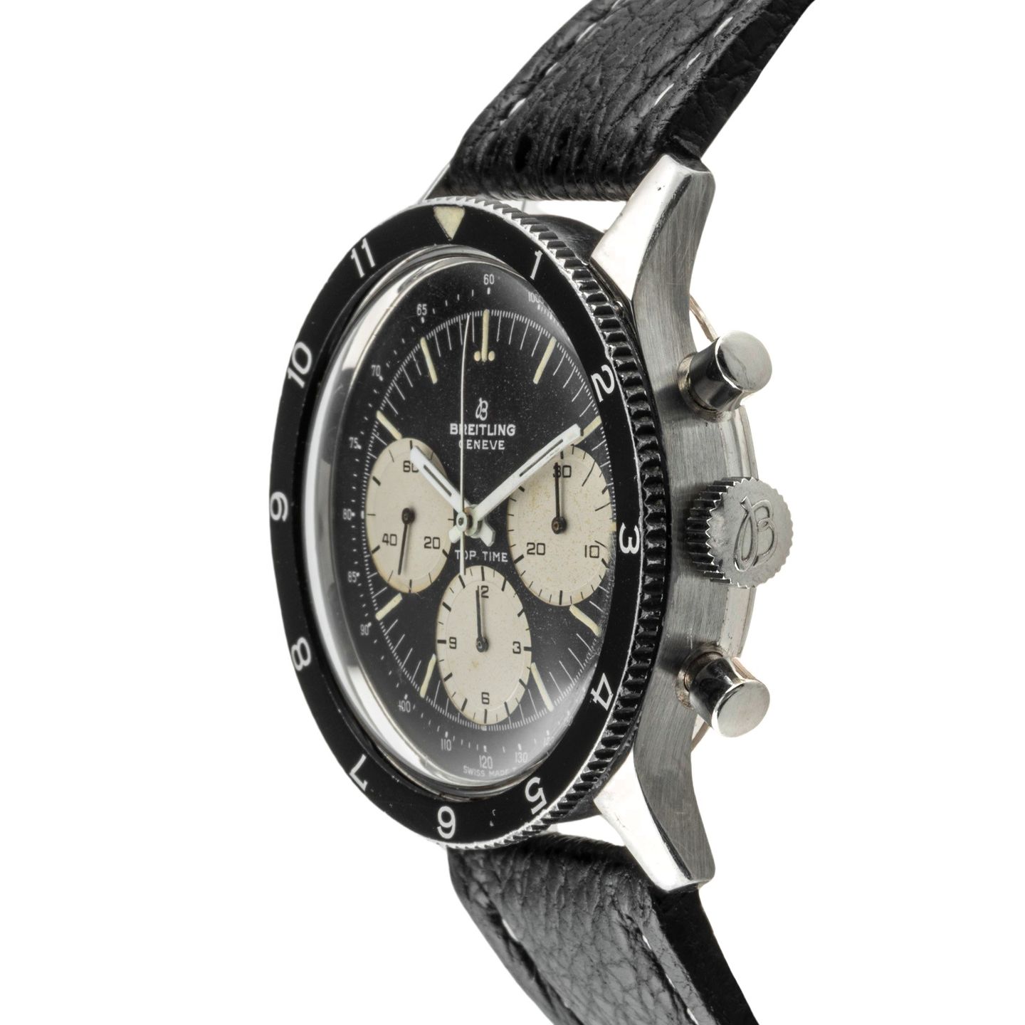 Breitling Top Time 1765 (1970) - Black dial 42 mm Steel case (7/8)