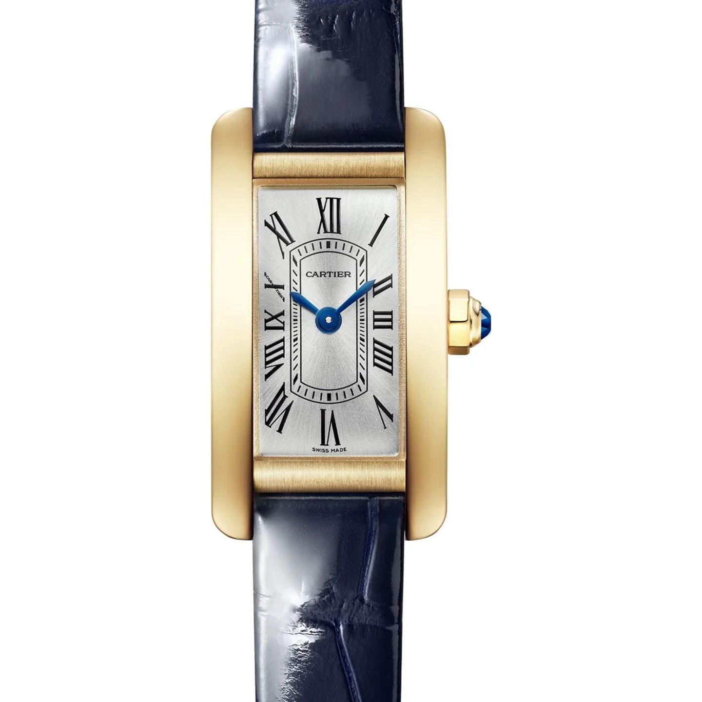 Cartier Tank Américaine WGTA0353 (2026) - Zilver wijzerplaat 15mm Geelgoud (1/1)