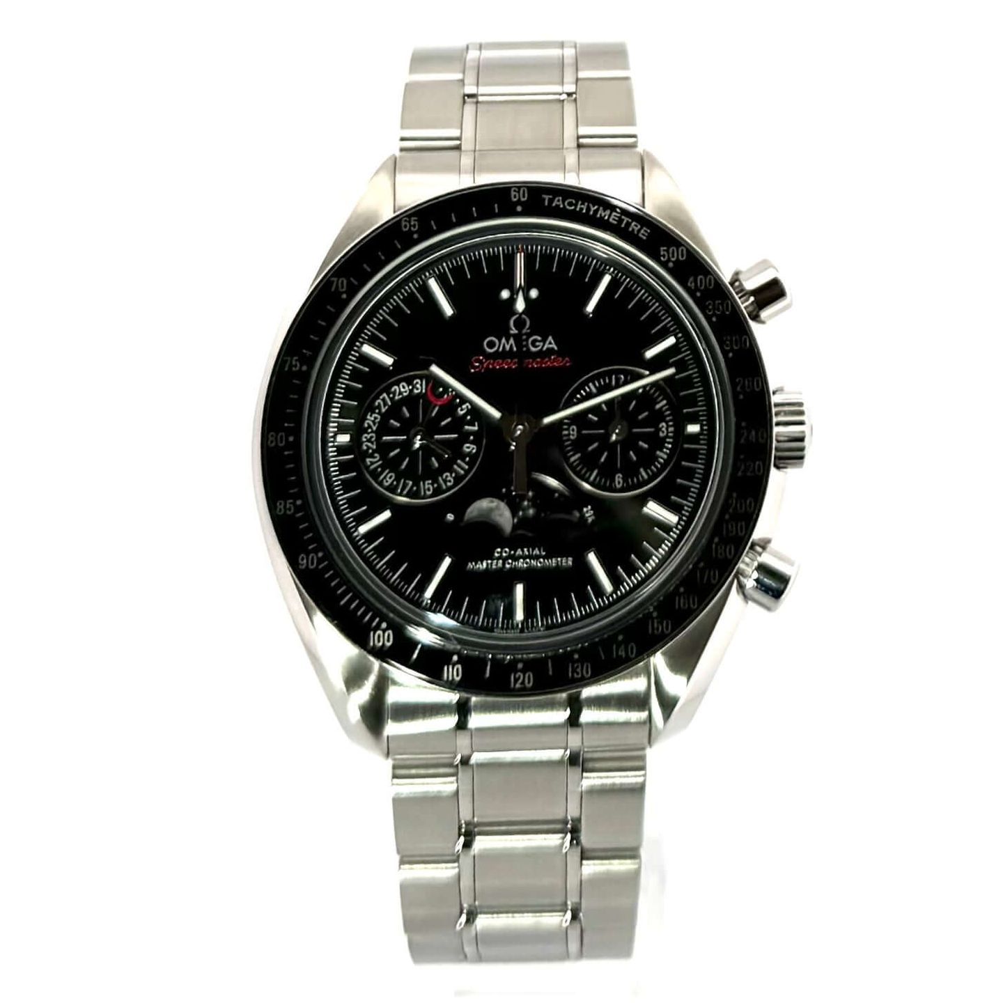 Omega Speedmaster Professional Moonwatch Moonphase 304.30.44.52.01.001 (2019) - Black dial 44 mm Steel case (1/7)