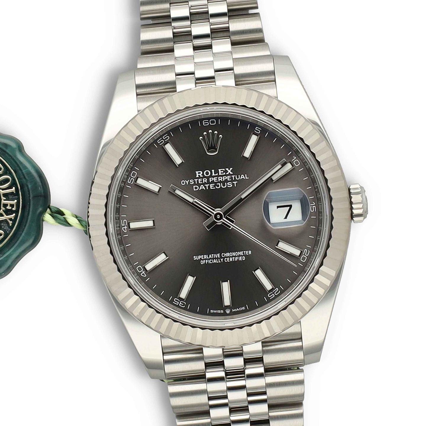 Rolex Datejust 41 126334 (2022) - Grey dial 41 mm Steel case (7/8)