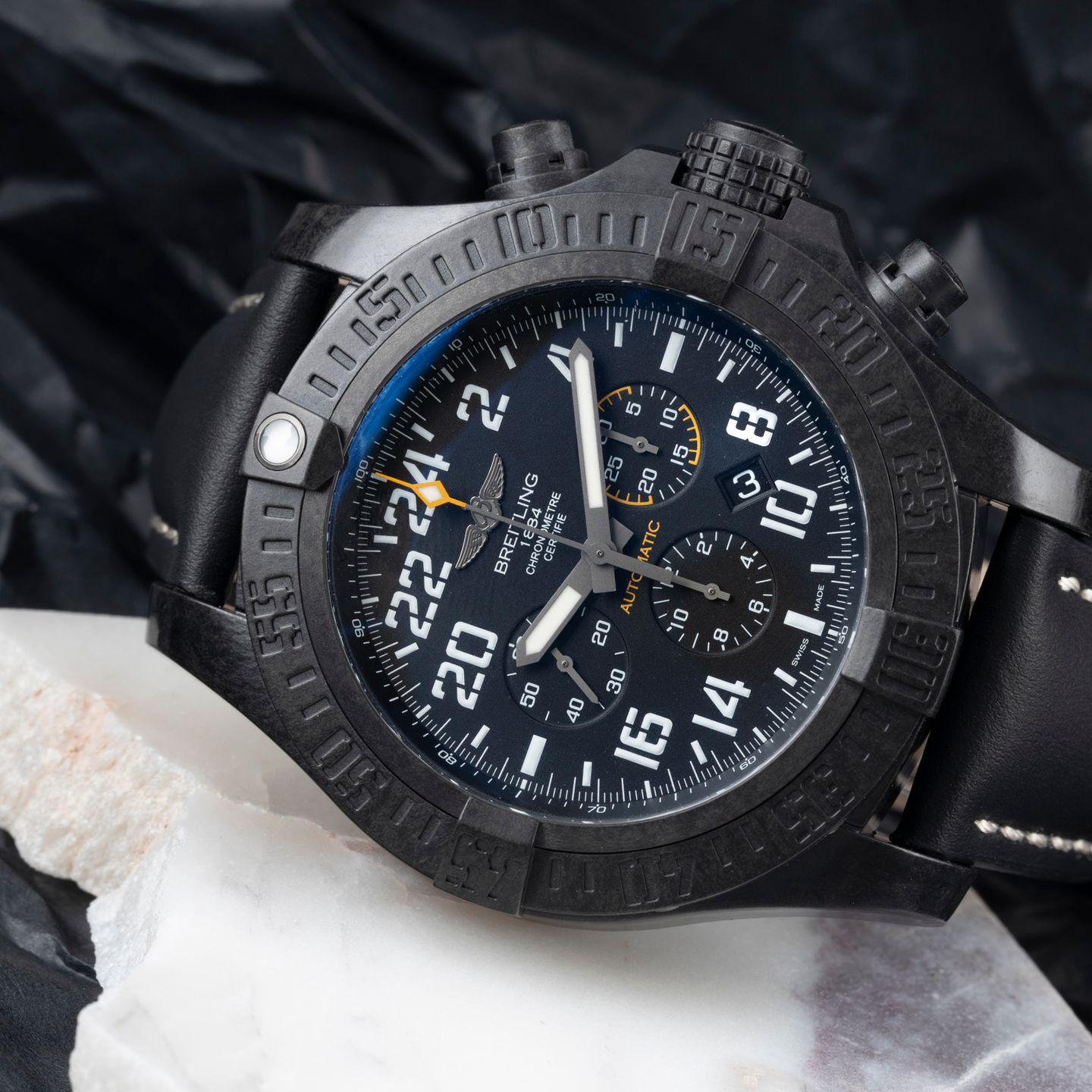 Breitling Avenger Hurricane XB1210E4/BE89 (Unknown (random serial)) - Black dial 50 mm Plastic case (2/8)