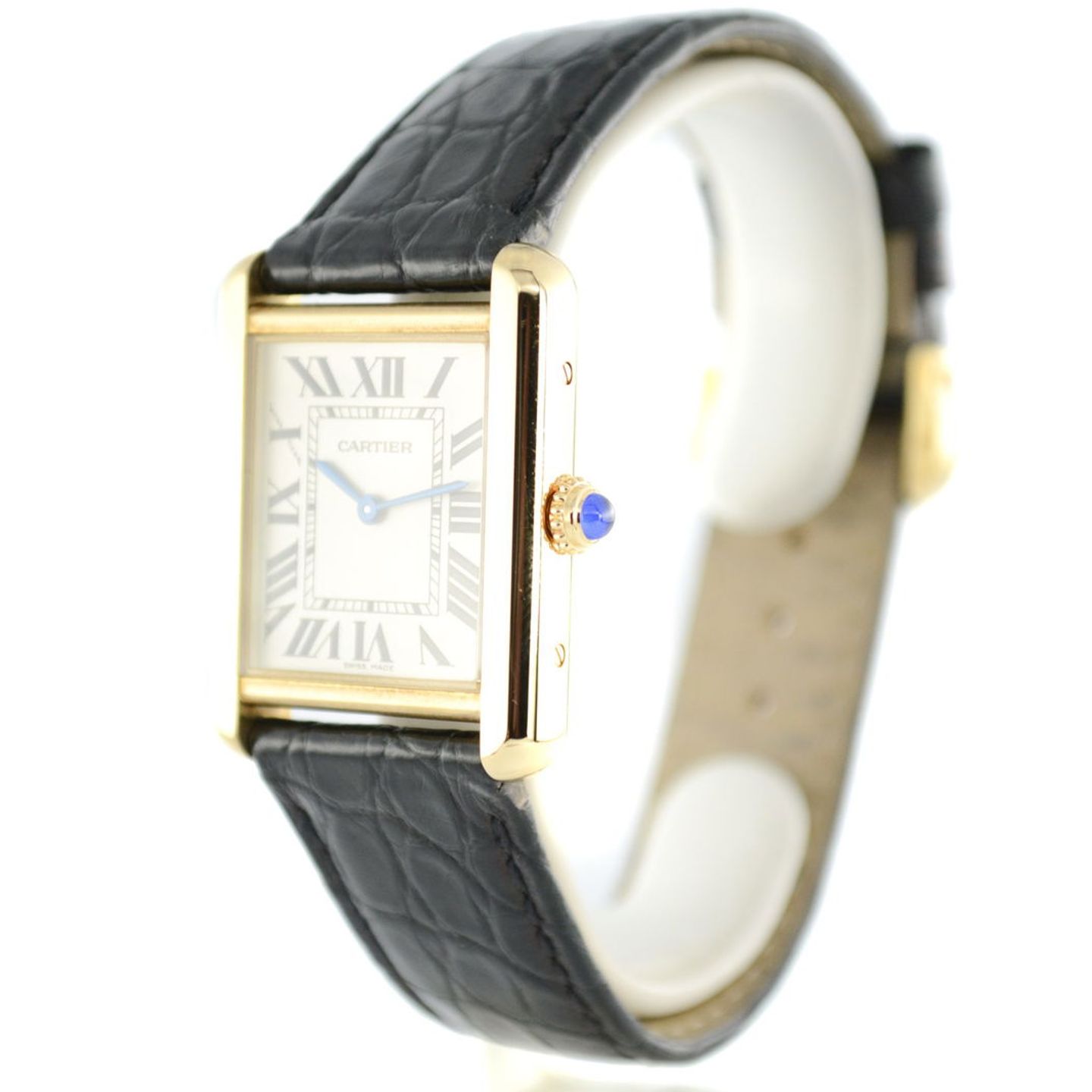 Cartier Tank Solo W5200002 (2012) - Silver dial 31 mm Yellow Gold case (2/7)