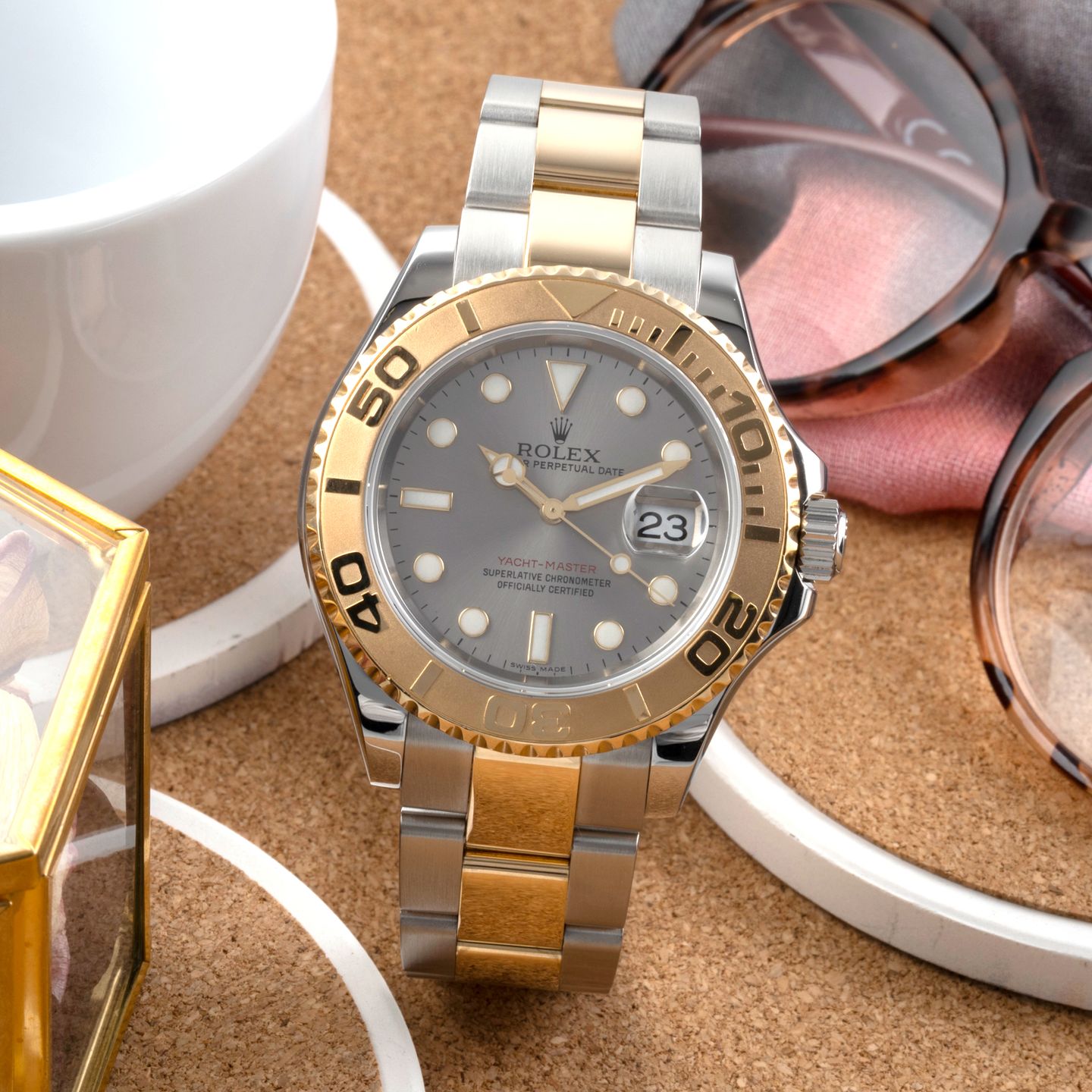 Rolex Yacht-Master 40 16623 (Unknown (random serial)) - 40 mm Gold/Steel case (1/8)