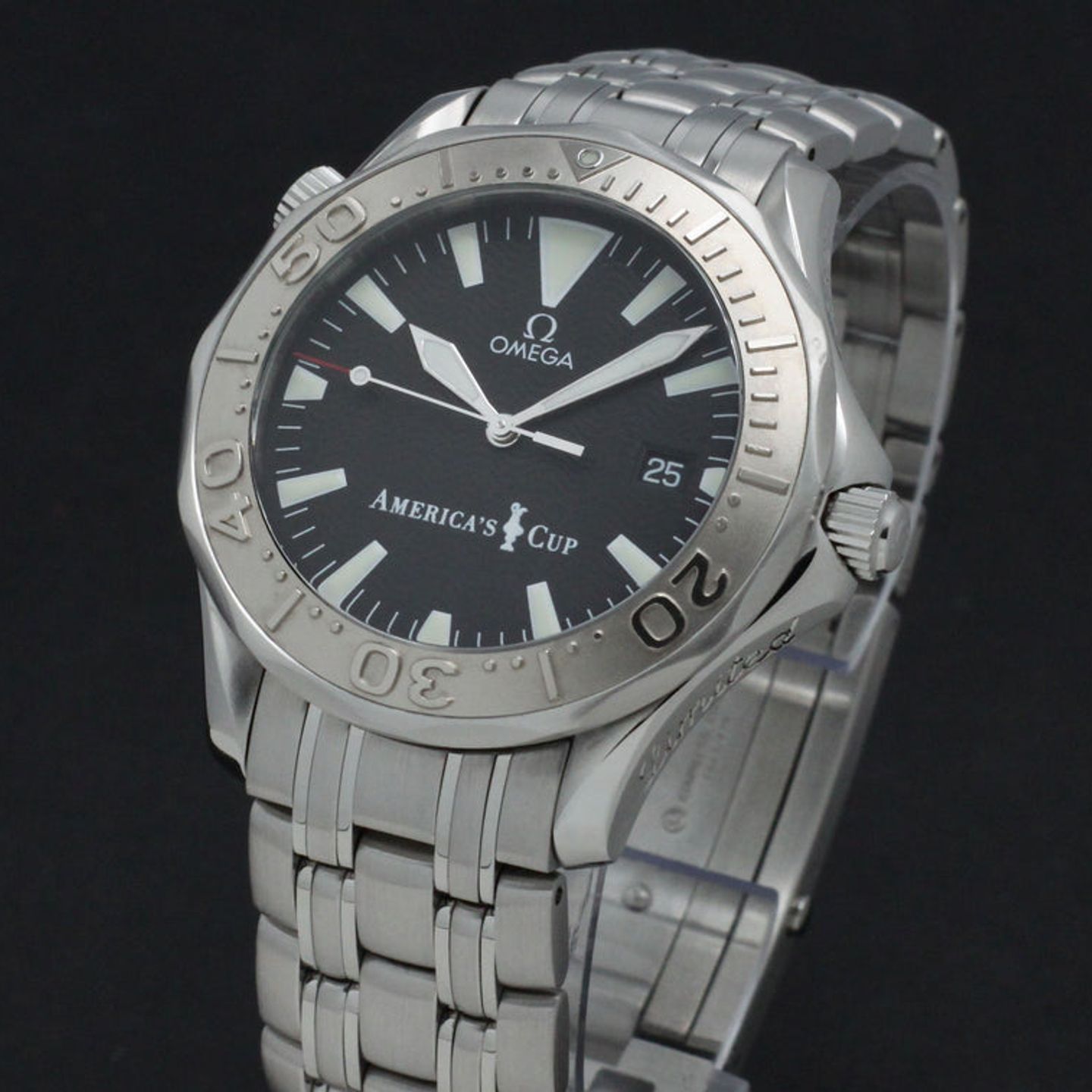 Omega Seamaster Diver 300 M 2533.50.00 (2000) - Zwart wijzerplaat 41mm Staal (6/7)