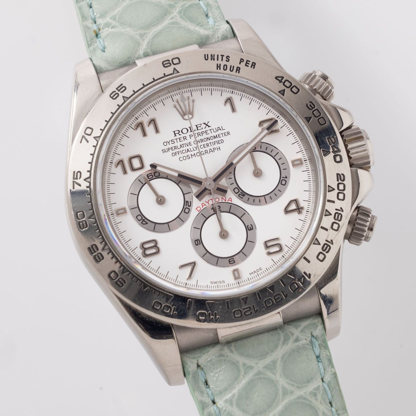 Rolex Daytona 16519 (1999) - White dial 40 mm White Gold case (1/8)