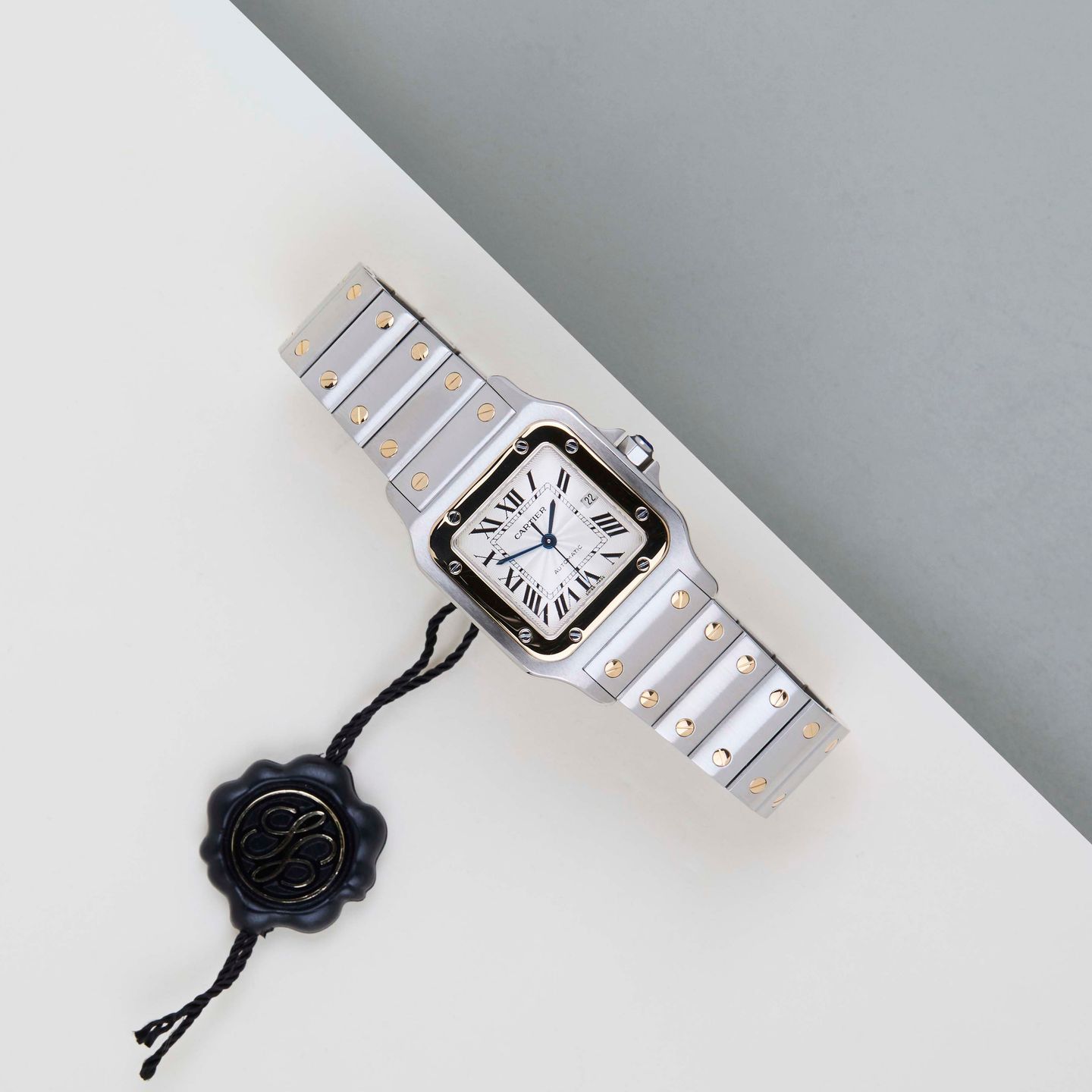 Cartier Santos Galbée 2319 (Onbekend (willekeurig serienummer)) - Zilver wijzerplaat 29mm Staal (2/8)