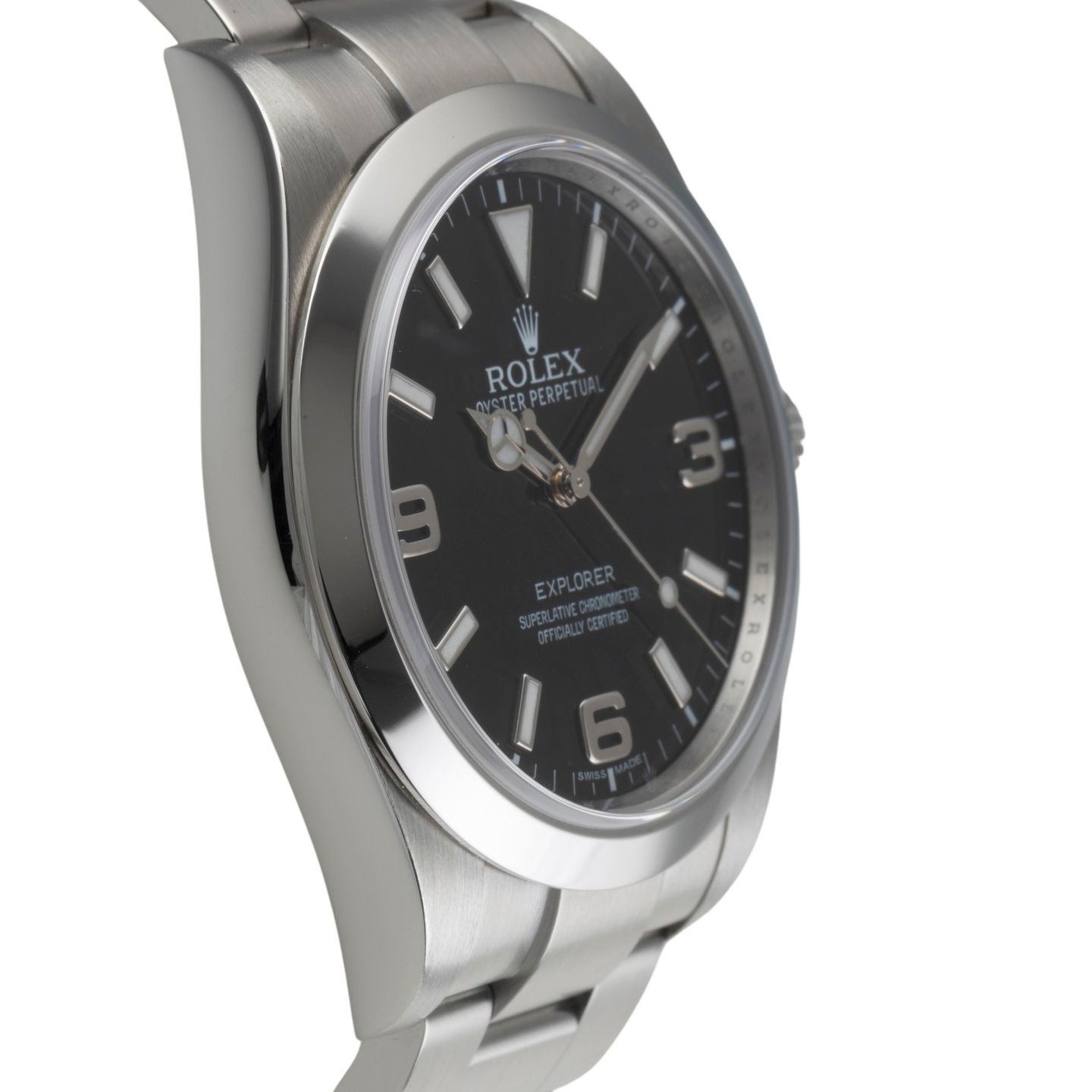 Rolex Explorer 214270 (Onbekend (willekeurig serienummer)) - Zwart wijzerplaat 39mm Staal (6/8)