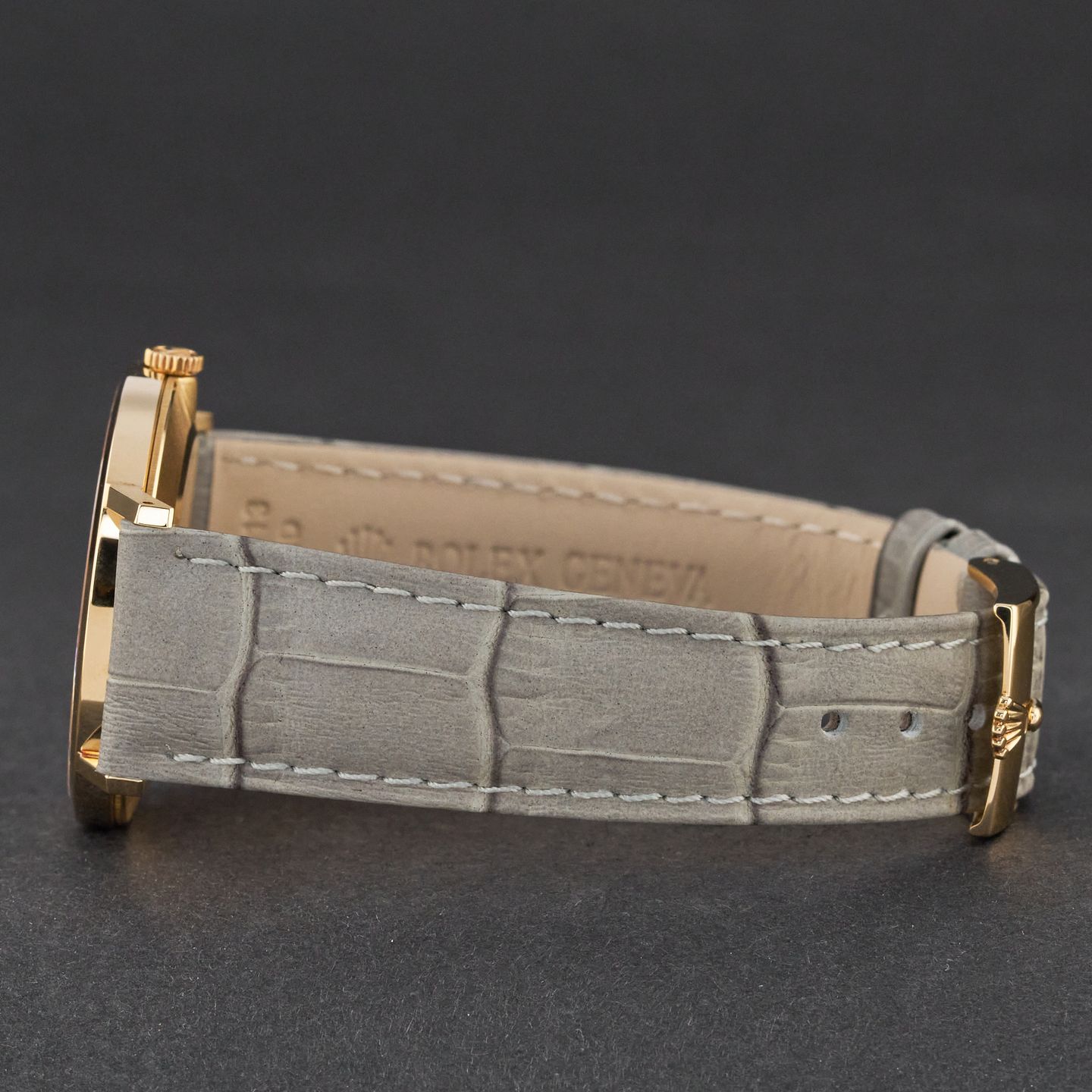 Rolex Cellini 4112 (1990) - White dial 32 mm Yellow Gold case (6/8)