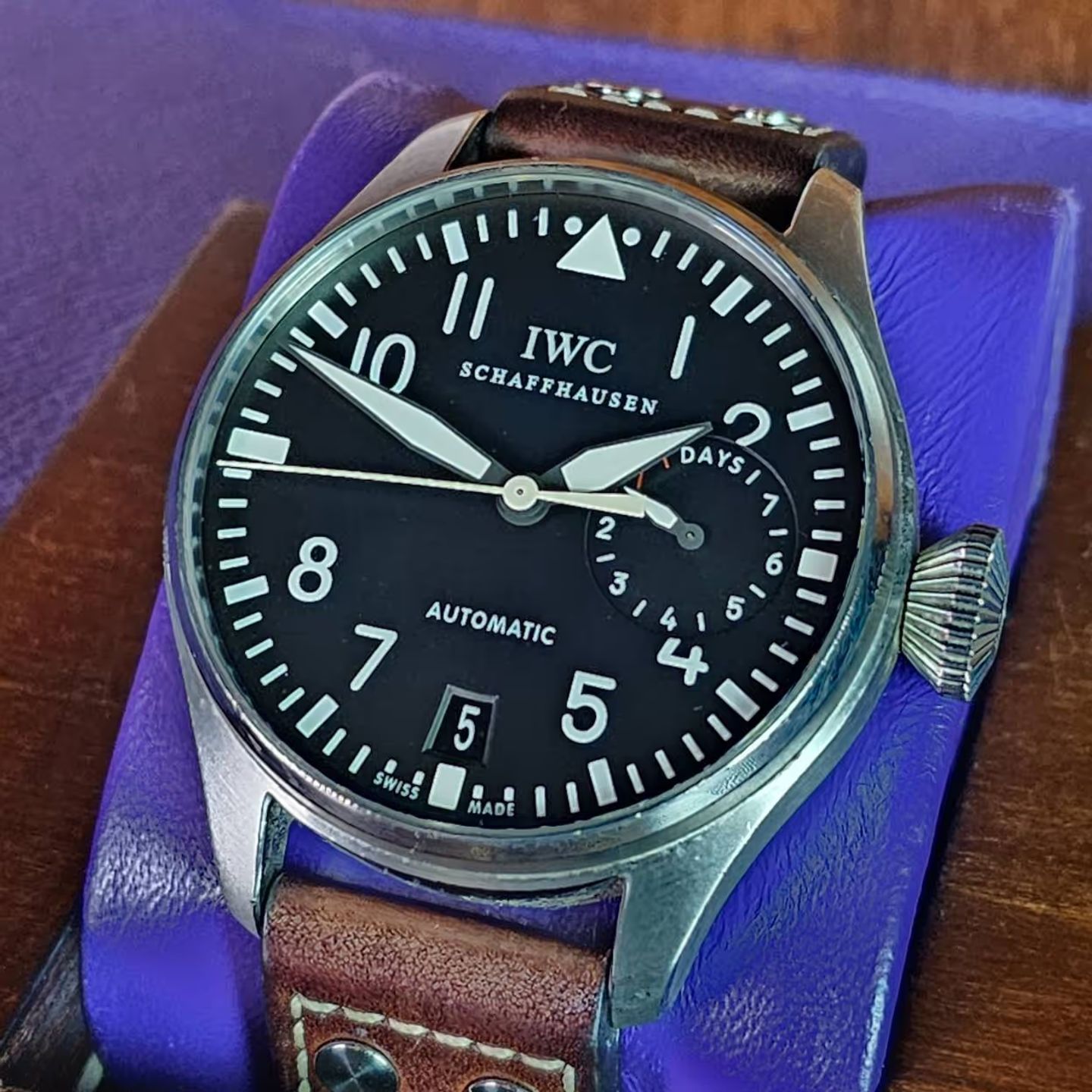 IWC Big Pilot IW500401 (2006) - Black dial 46 mm Steel case (4/4)