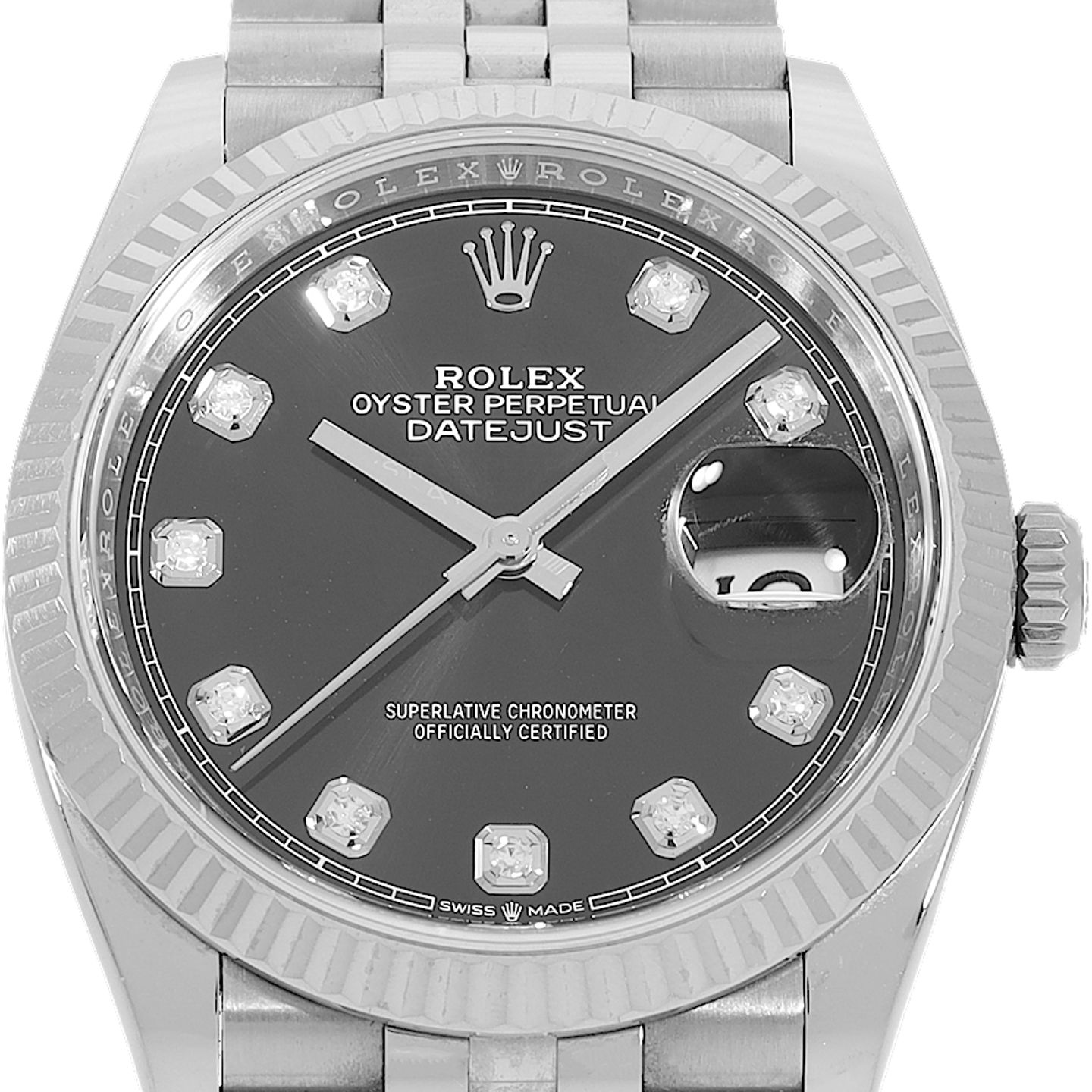 Rolex Datejust 36 126234 (2023) - Black dial 36 mm Steel case (1/3)