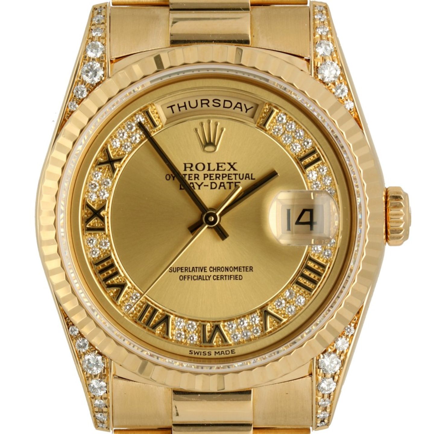 Rolex Day-Date 36 18338 (1995) - Gold dial 36 mm Yellow Gold case (3/6)