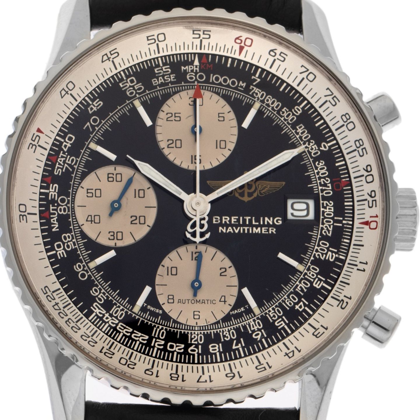 Breitling Old Navitimer A13022 SNOWBIRDS (1996) - Zwart wijzerplaat 42mm Staal (1/8)