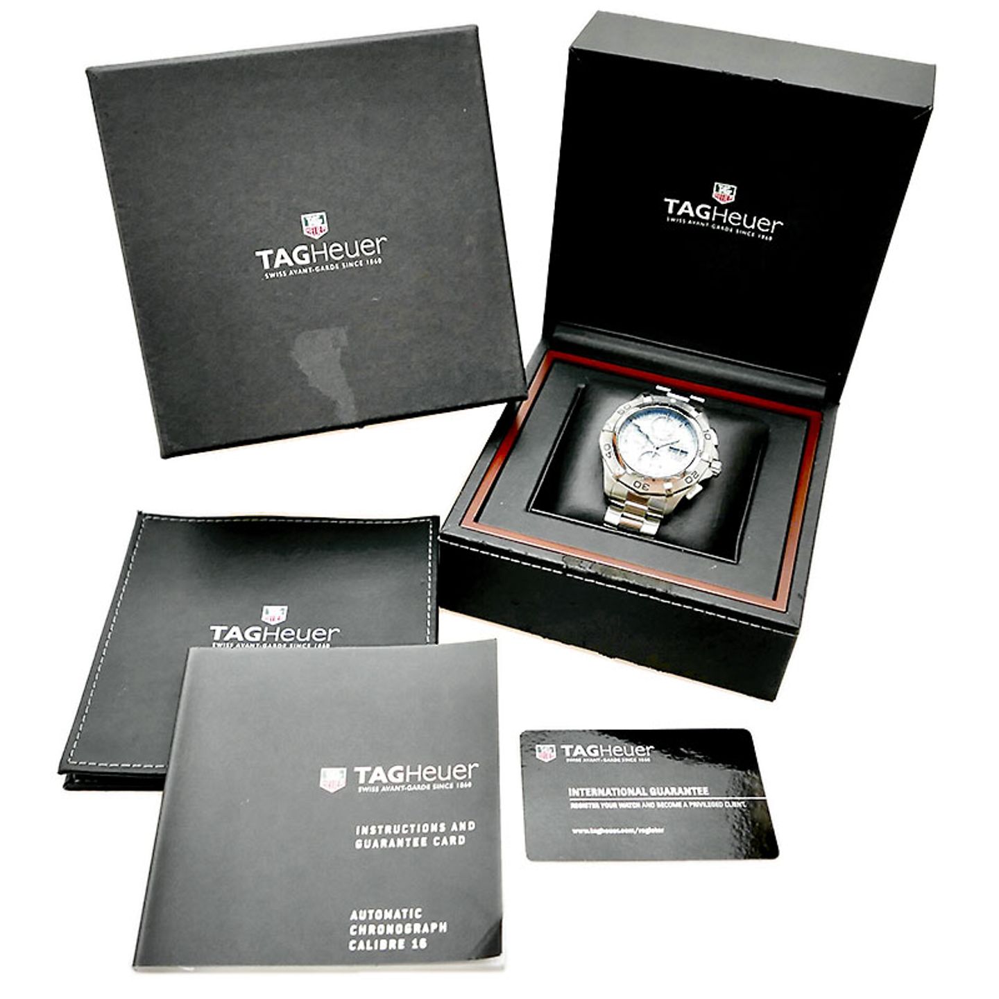 TAG Heuer Aquaracer 300M CAF2110 (2013) - Wit wijzerplaat 43mm Staal (5/5)