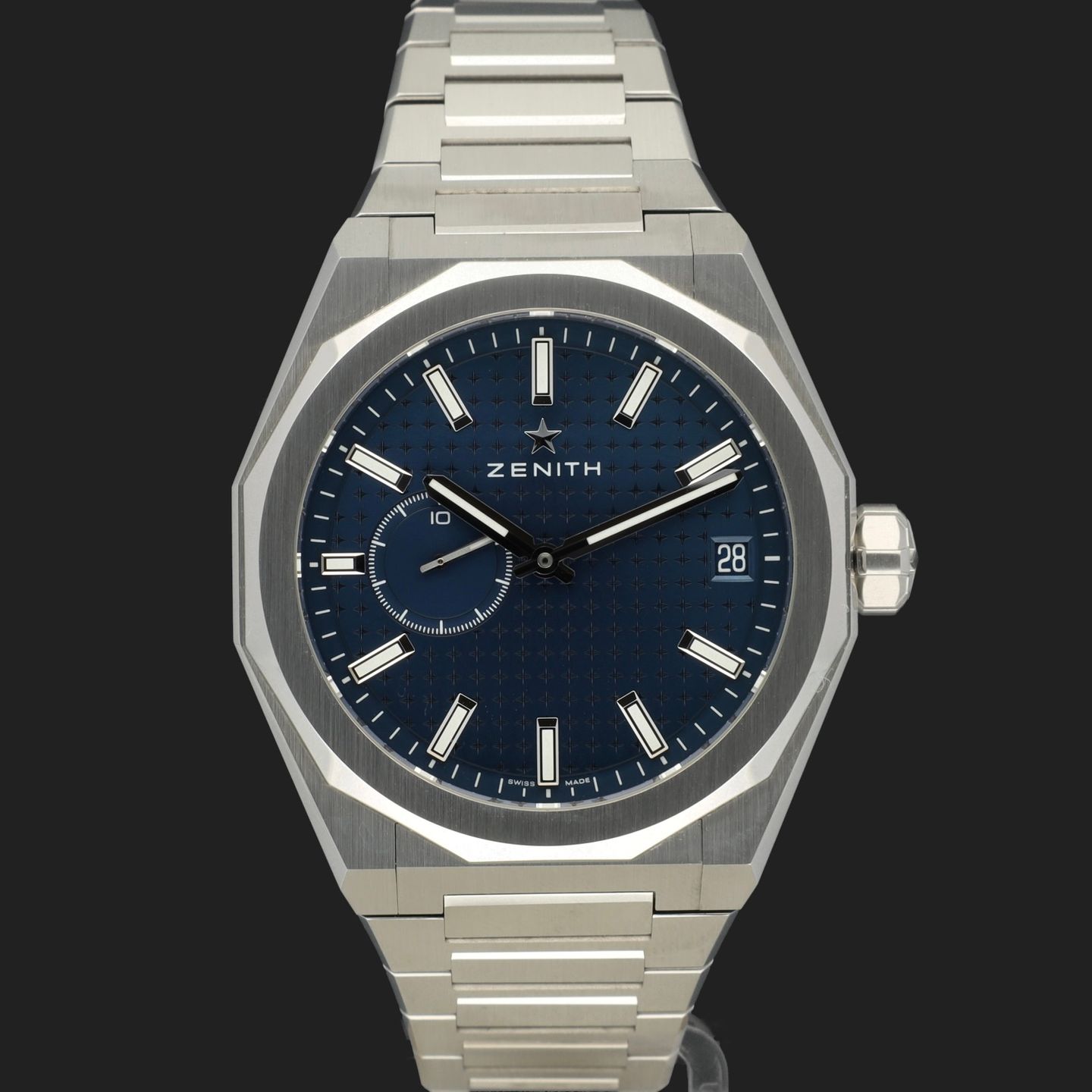 Zenith Defy Skyline 03.9300.3620/51.I001 (2022) - Blauw wijzerplaat 41mm Staal (2/8)