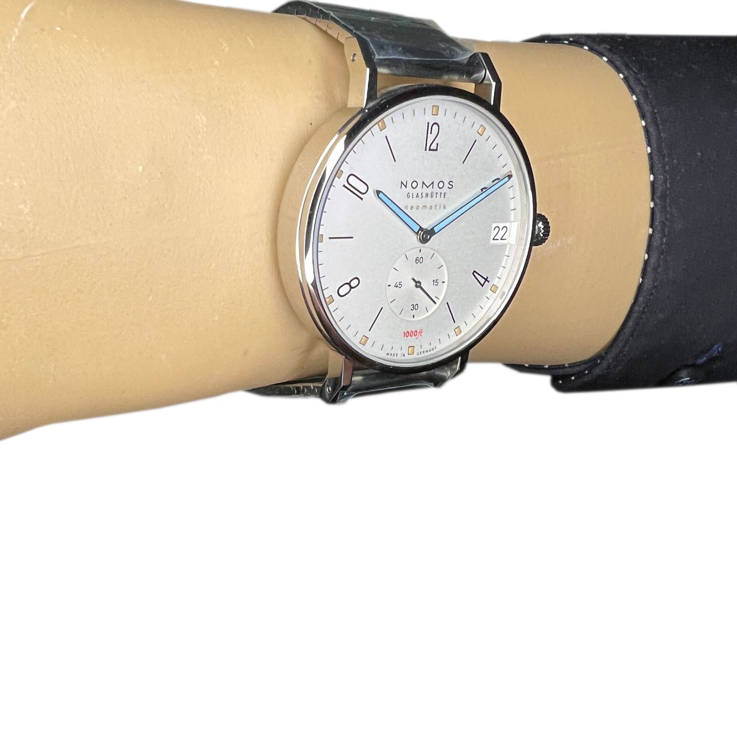 NOMOS Tangente Neomatik 580 (2024) - Wit wijzerplaat 42mm Staal (5/8)