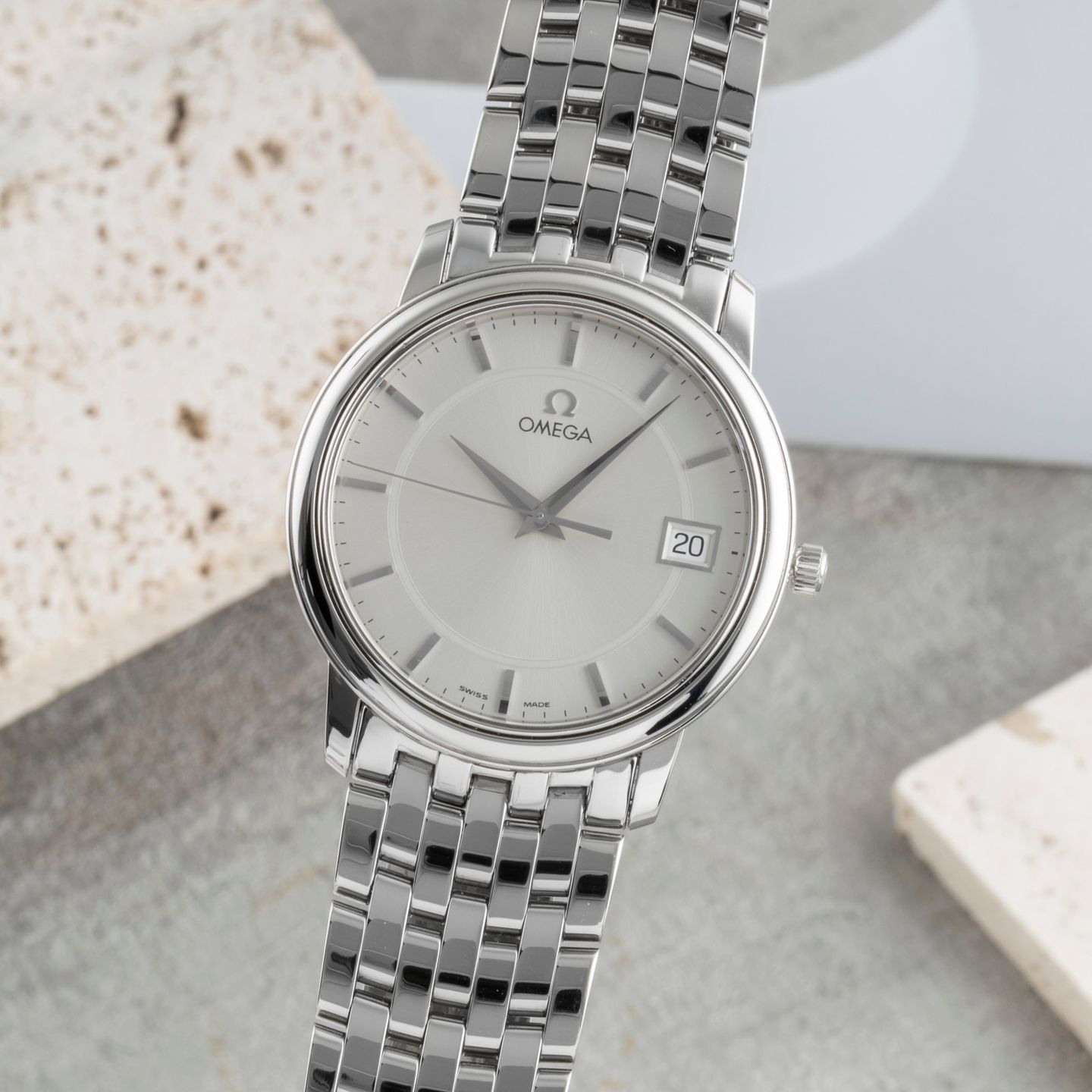 Omega De Ville Prestige 4510.31.00 (1993) - Silver dial 34 mm Steel case (3/8)