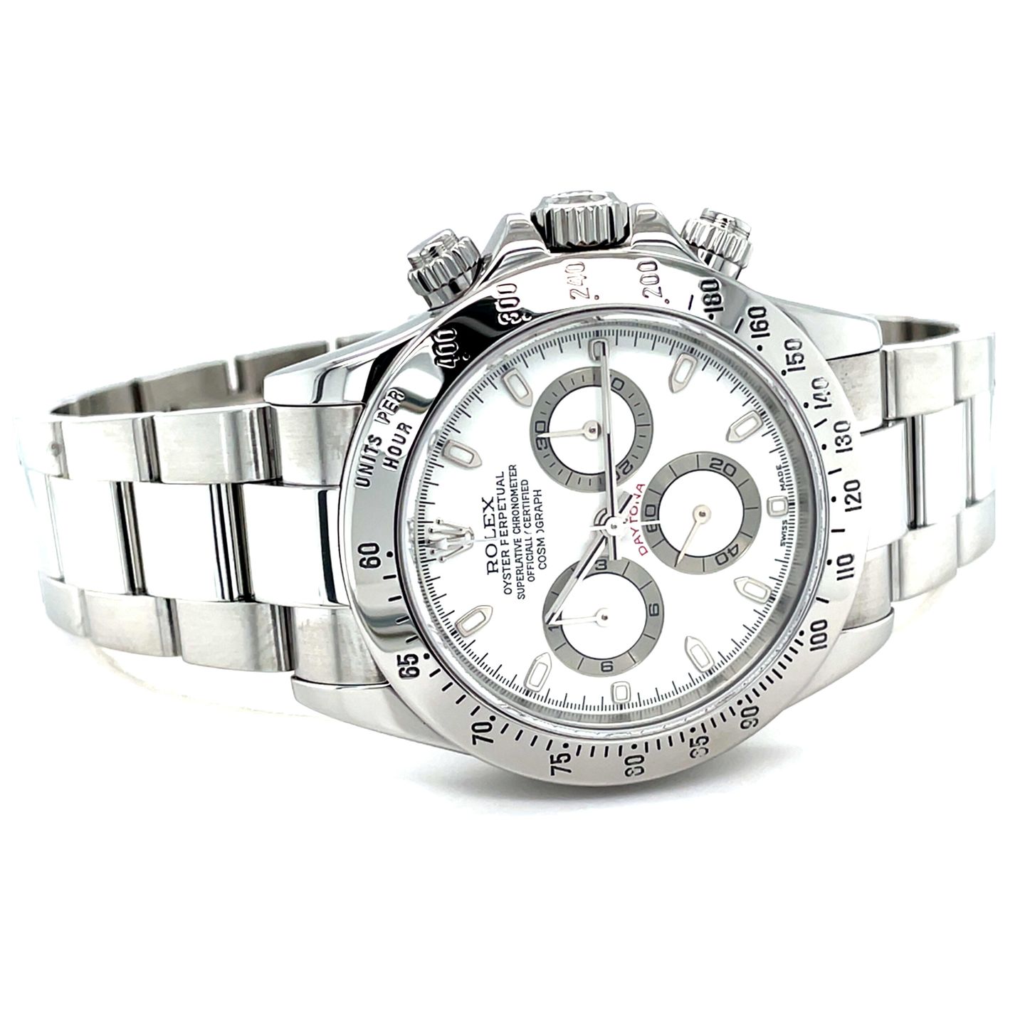 Rolex Daytona 116520 (2003) - White dial 40 mm Steel case (8/8)