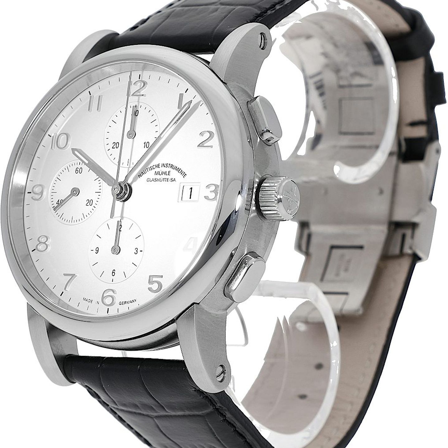 Mühle Glashütte Antaria M1-39-25-LB (2017) - Silver dial 39 mm Steel case (3/5)