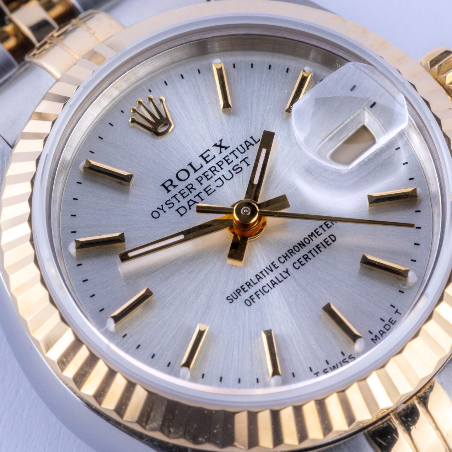 Rolex Lady-Datejust 69173 (1988) - Grey dial 26 mm Gold/Steel case (2/8)