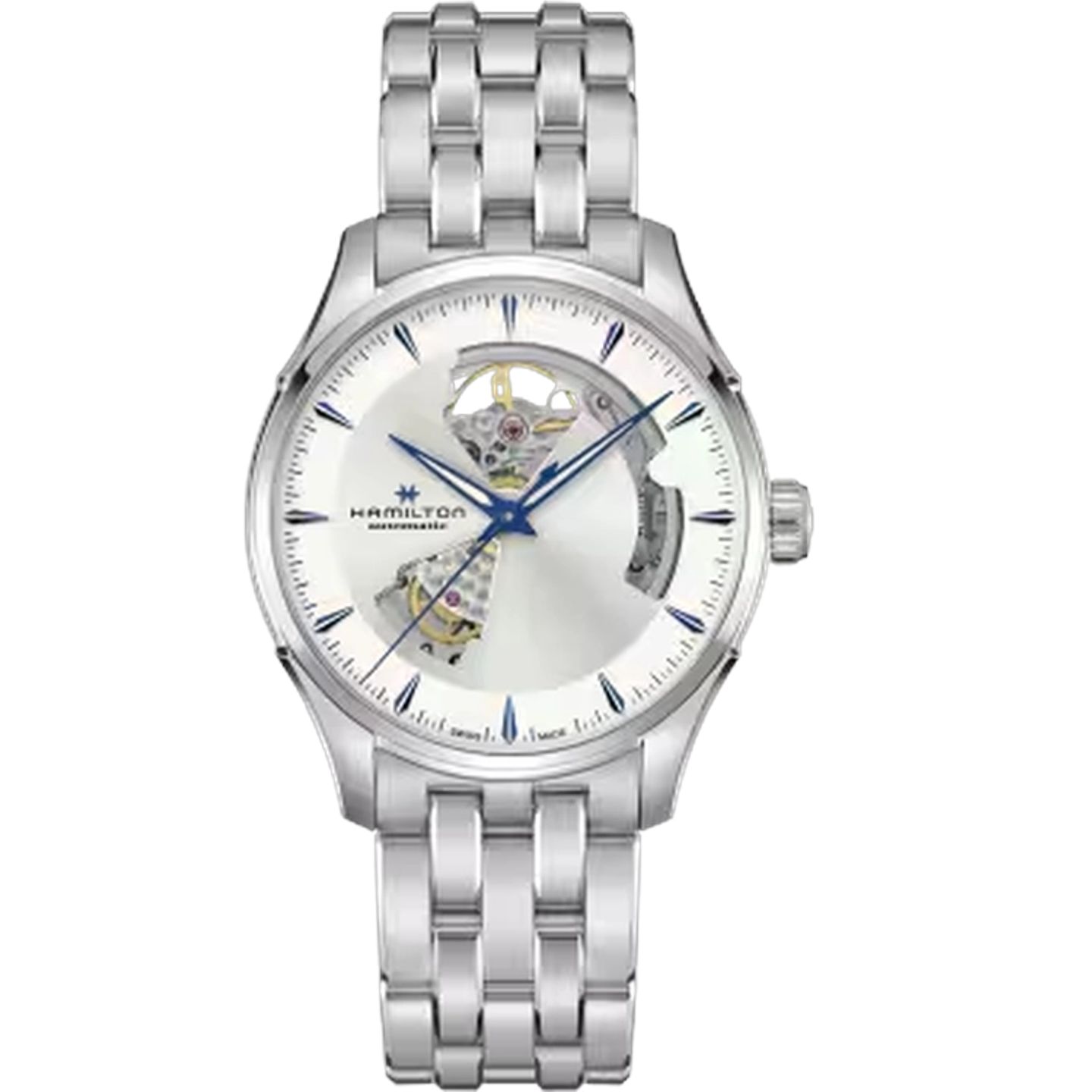Hamilton Jazzmaster Open Heart H32675150 (2025) - Zilver wijzerplaat 40mm Staal (1/1)