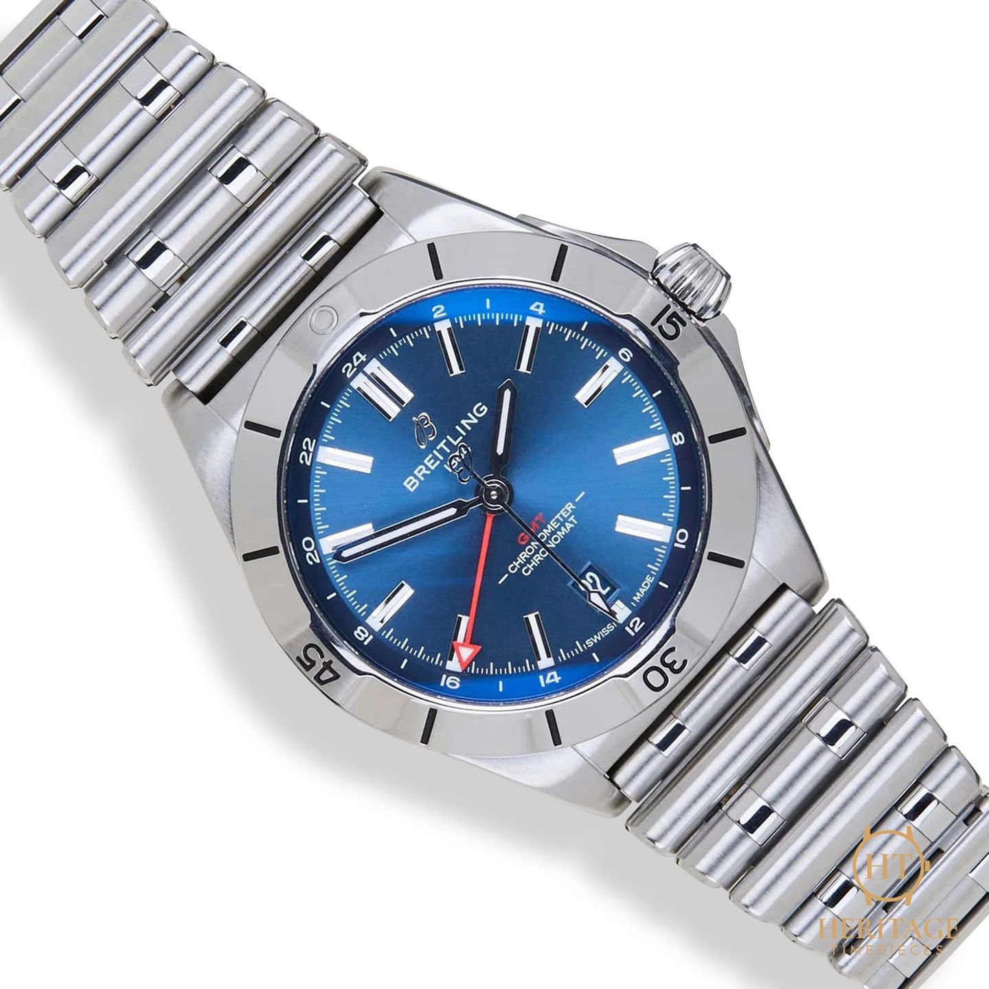 Breitling Chronomat GMT Unknown (Unknown (random serial)) - Blue dial 40 mm Steel case (4/8)