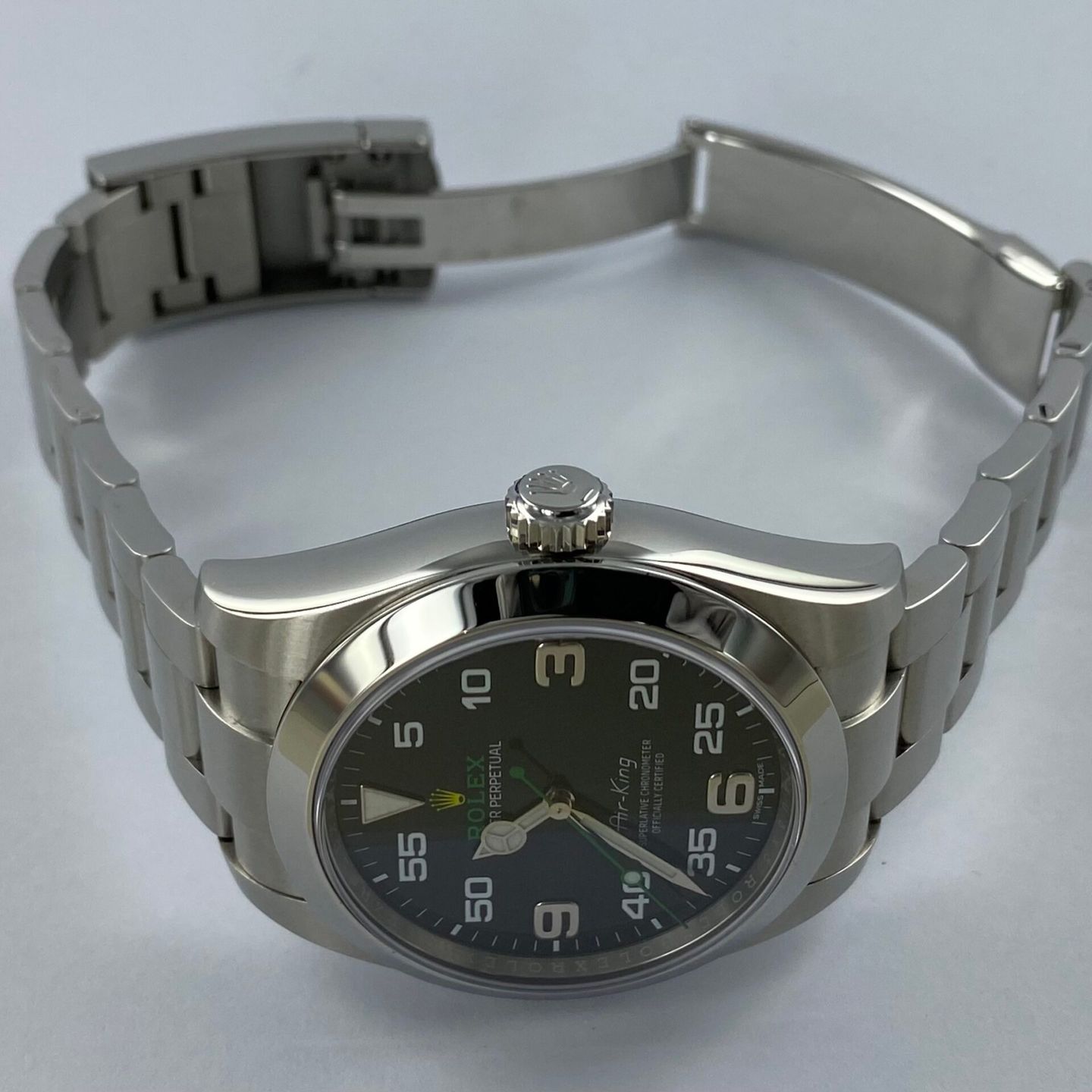 Rolex Air-King 116900 (2019) - Zwart wijzerplaat 40mm Staal (2/6)