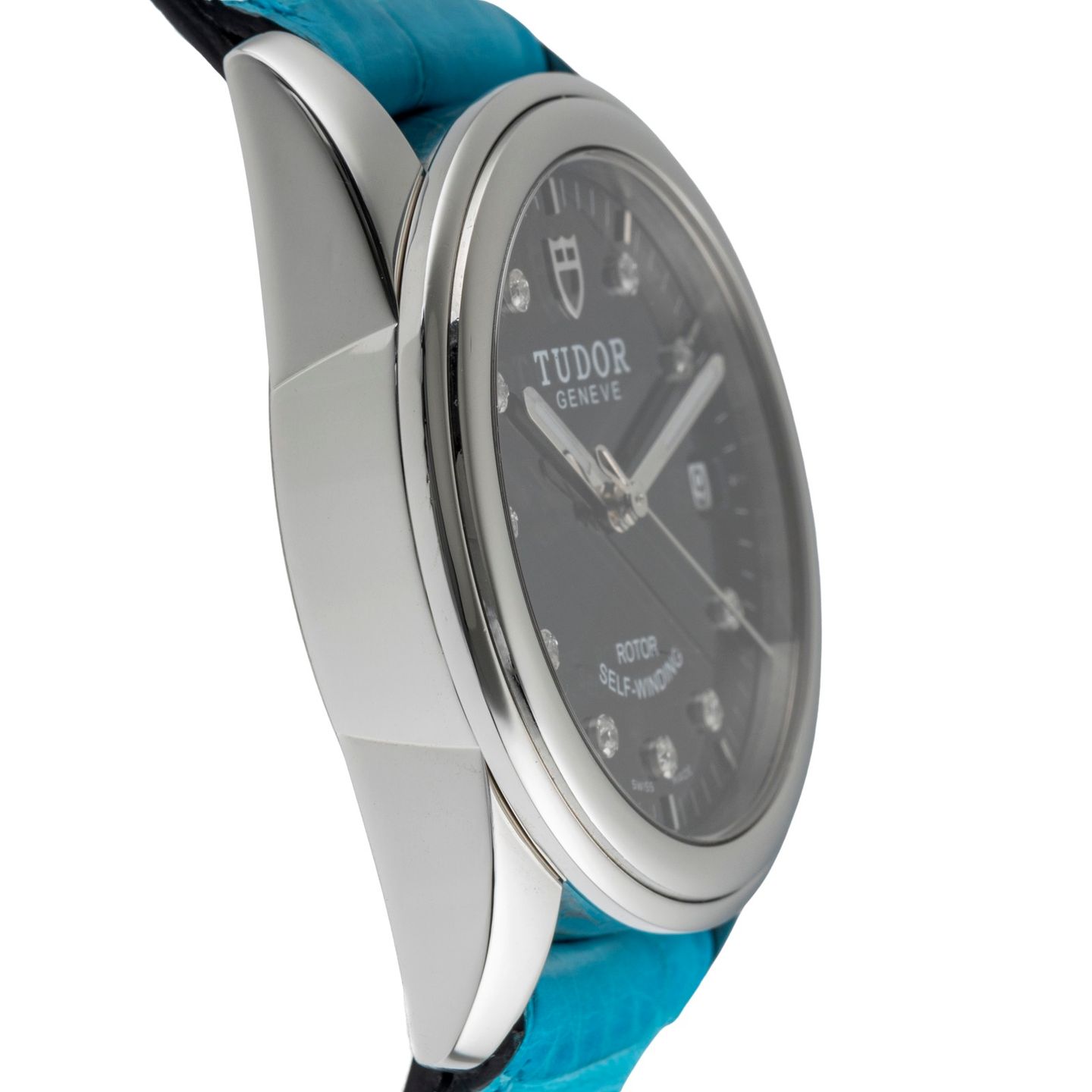 Tudor Glamour Date 55000 (2021) - Zwart wijzerplaat 36mm Staal (7/8)