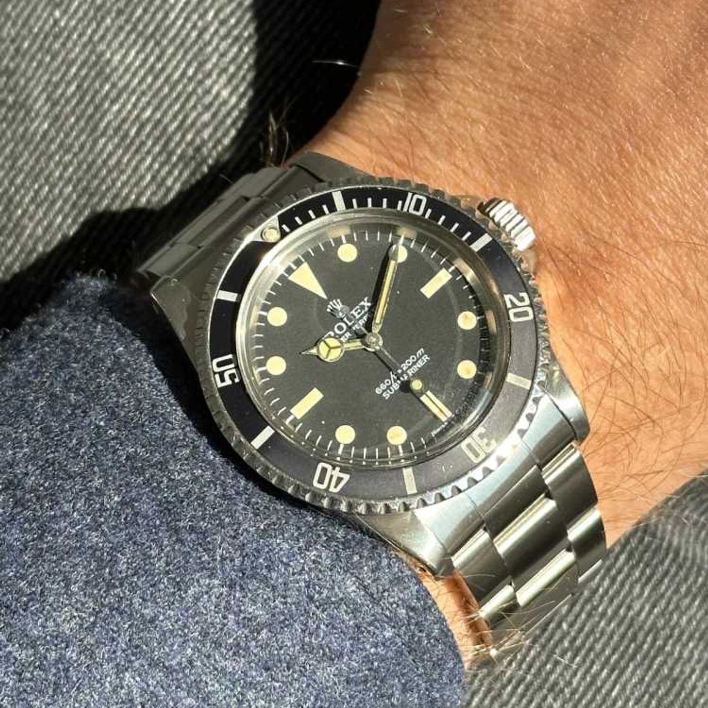 Rolex Submariner 5513 (1978) - Zwart wijzerplaat 40mm Staal (2/8)