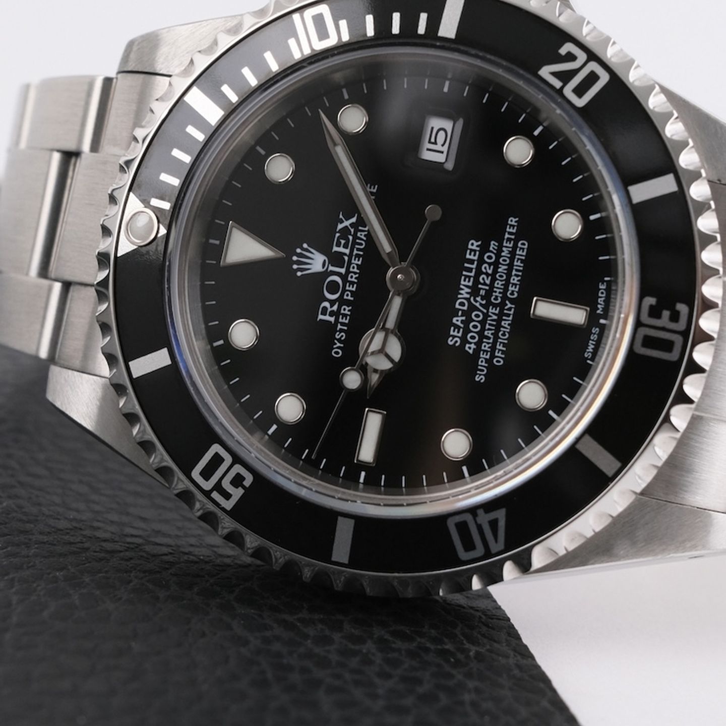 Rolex Sea-Dweller 4000 16600 (2004) - Zwart wijzerplaat 40mm Staal (4/8)