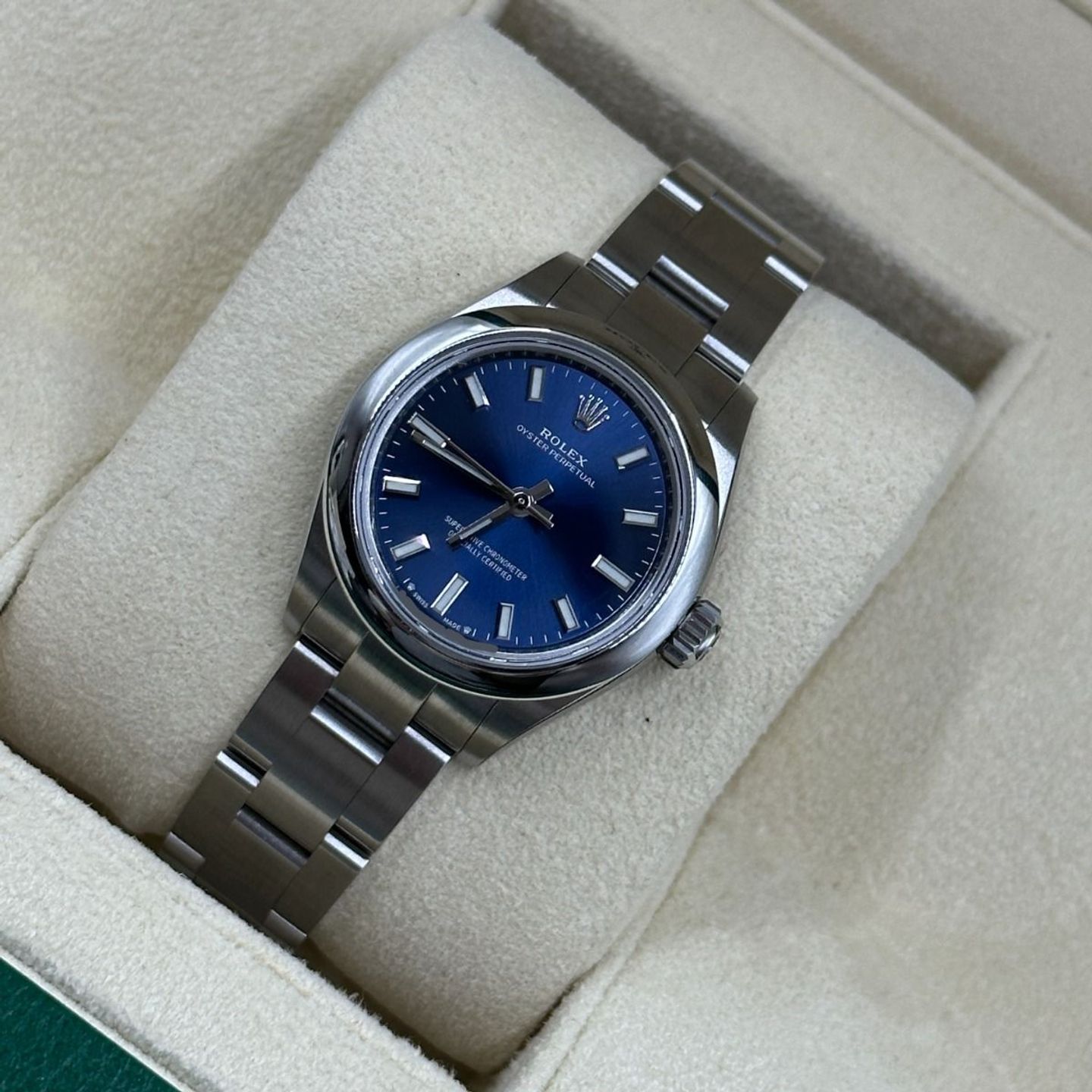 Rolex Oyster Perpetual 28 276200 (2024) - Blauw wijzerplaat 28mm Staal (8/8)