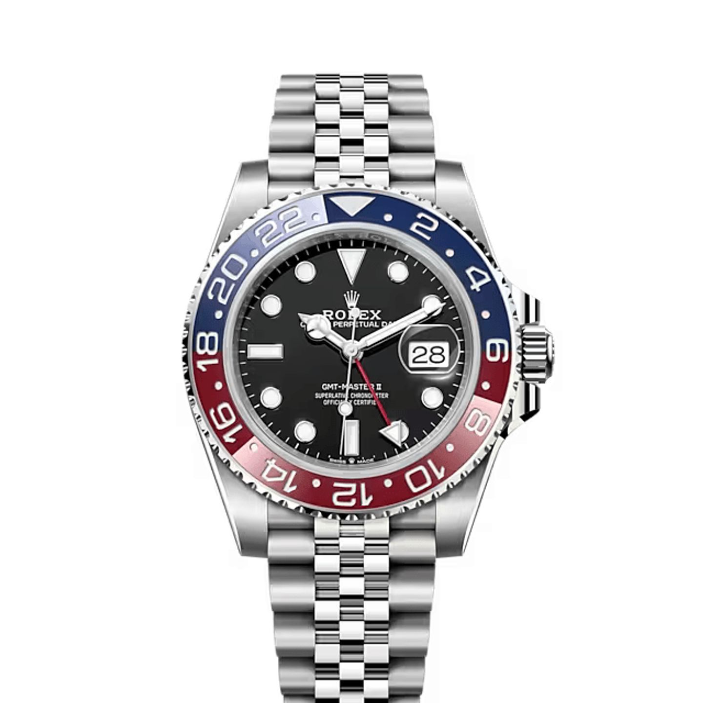 Rolex GMT-Master II 126710BLRO (Onbekend (willekeurig serienummer)) - Zwart wijzerplaat 40mm Staal (1/5)