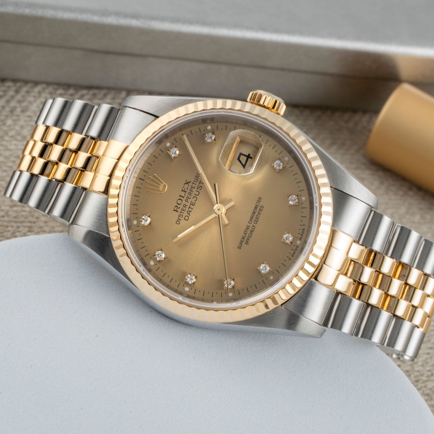 Rolex Datejust 36 16233 (1993) - 36mm Goud/Staal (2/8)
