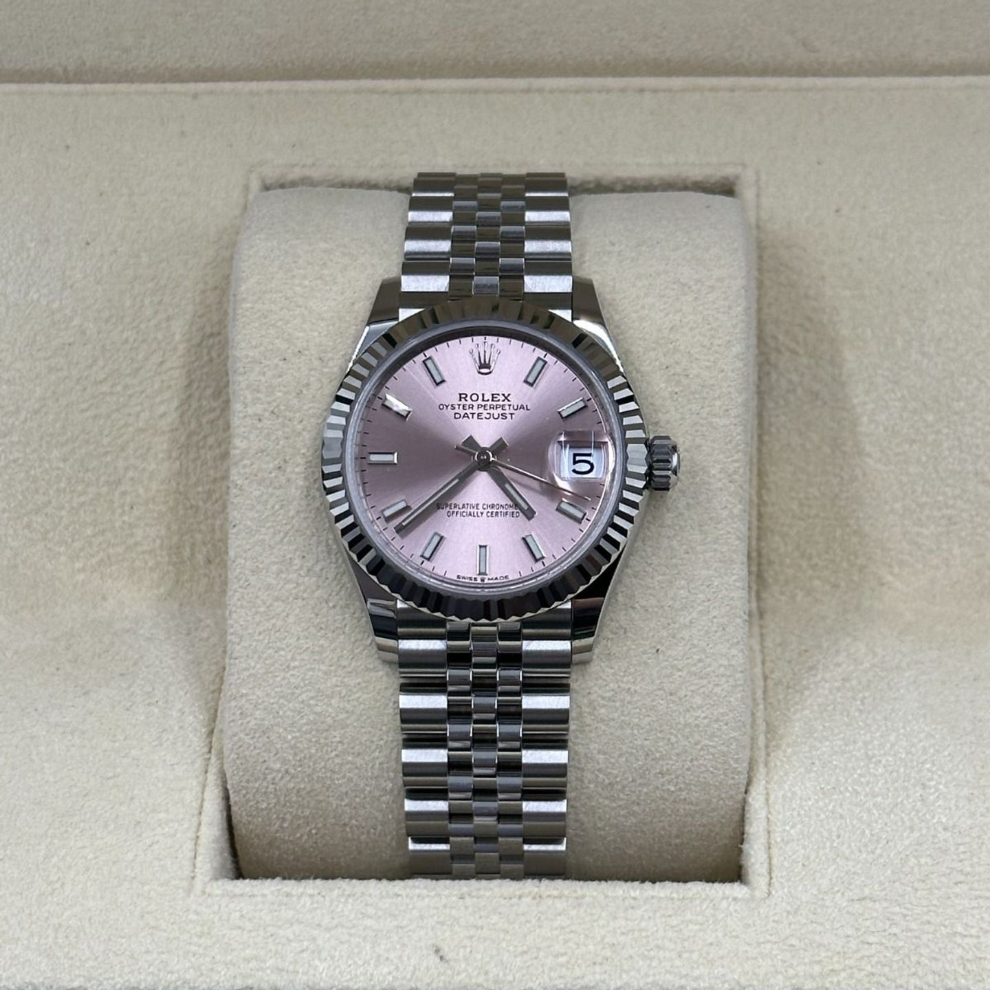 Rolex Datejust 31 278274 (2024) - Roze wijzerplaat 31mm Staal (5/8)