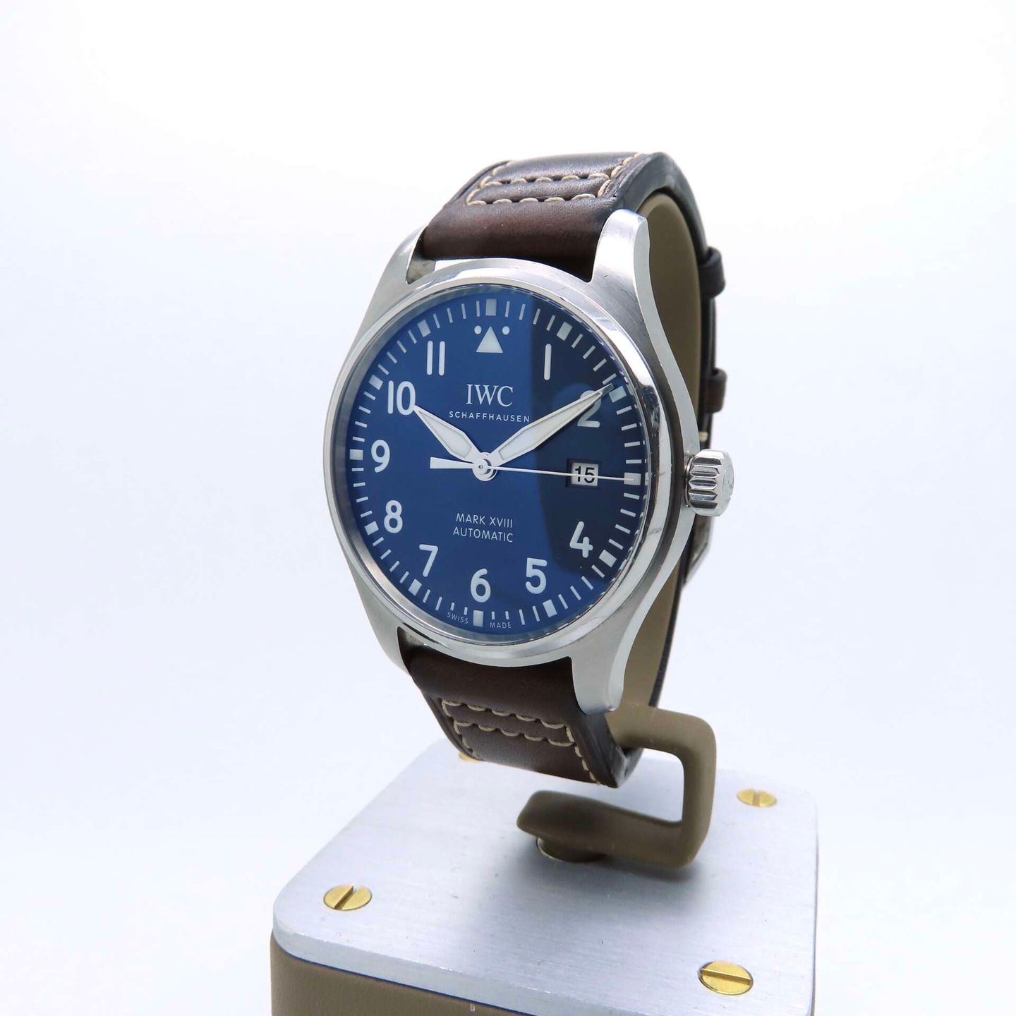 IWC Pilot Mark IW327004 (2017) - Blue dial 40 mm Steel case (1/8)