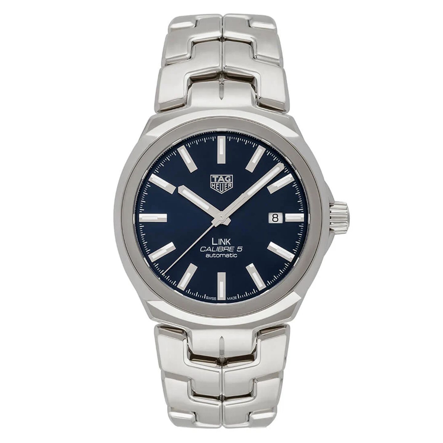 TAG Heuer Link Calibre 5 WBC2112.BA0603 (2024) - Blauw wijzerplaat 41mm Staal (3/3)